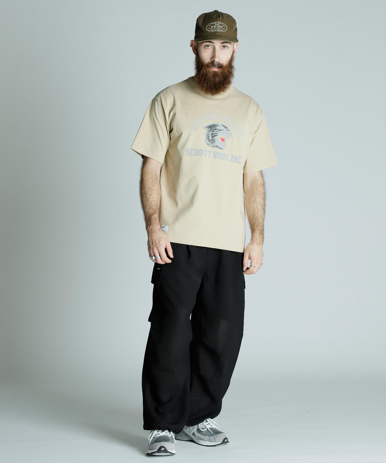 yori フロッキードットカラーTee ブラック 【2020SP】 T-SHIRT COLOR FLOCKY BLACK PANTHER/カラーフロッキー ブラック