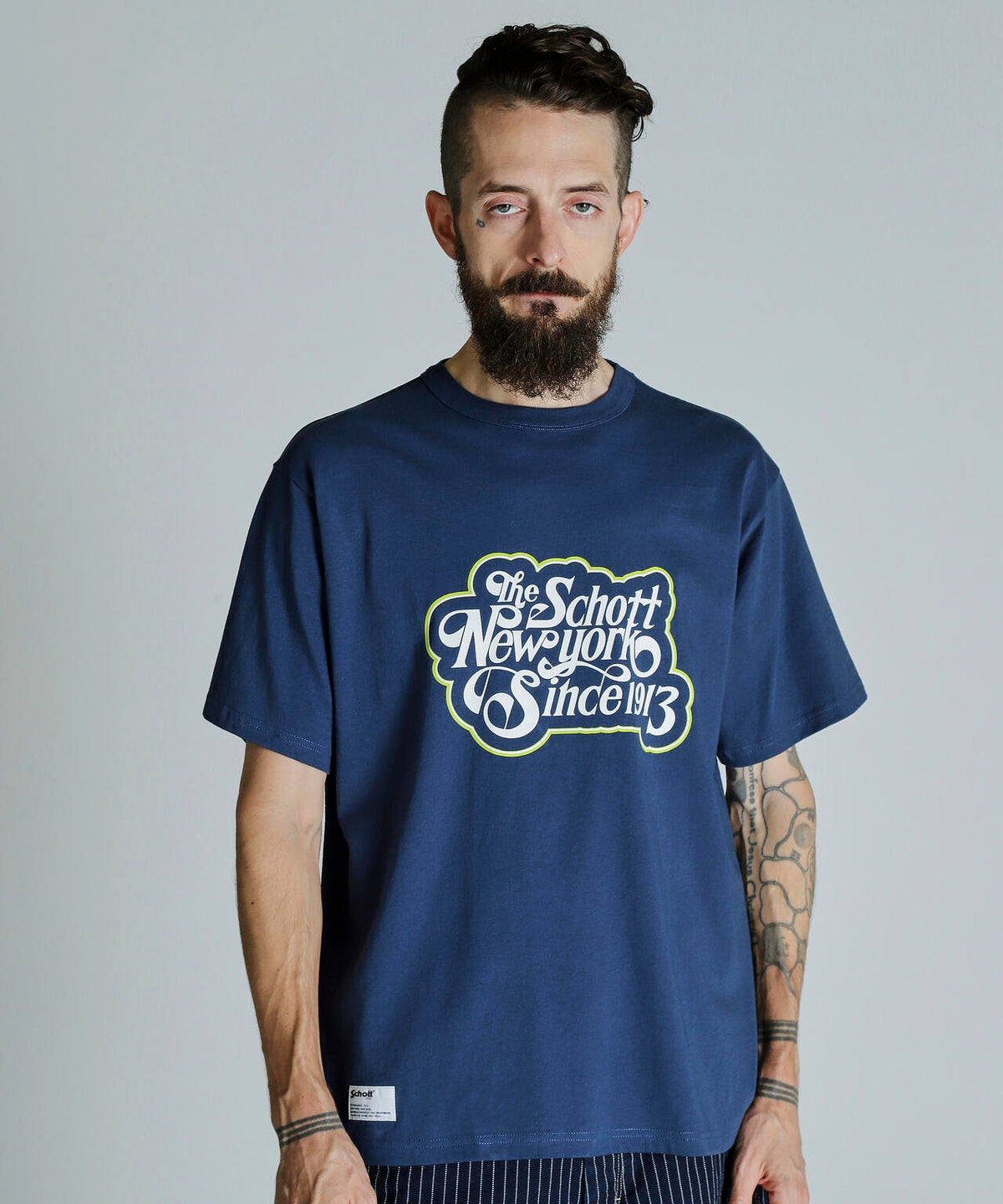 T-SHIRT CURSIVE SCRIPT/カーシヴ・スクリプト Tシャツ | Schott 