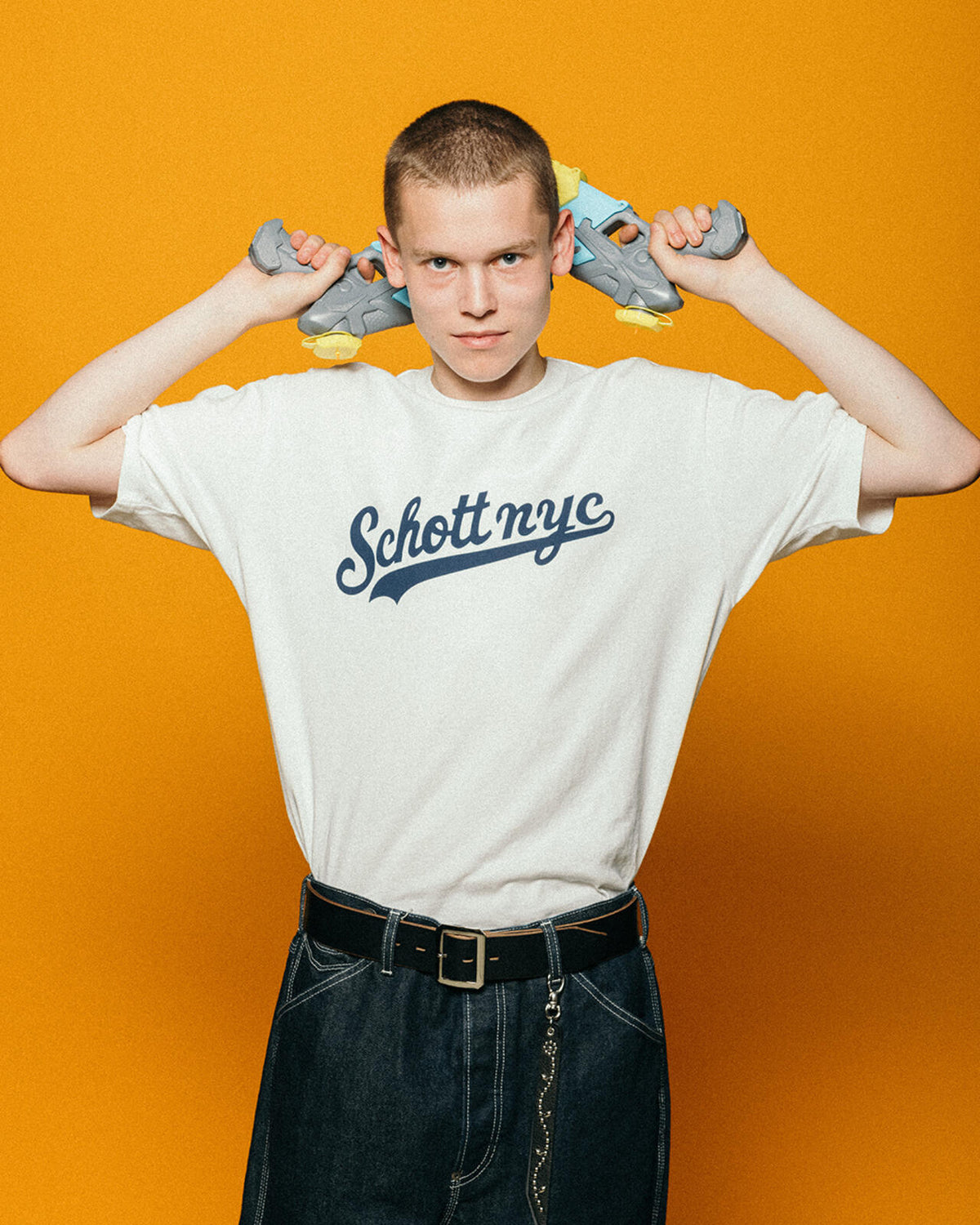 T-SHIRT SCRIPT LOGO/スクリプトロゴ Tシャツ | Schott（ショット 