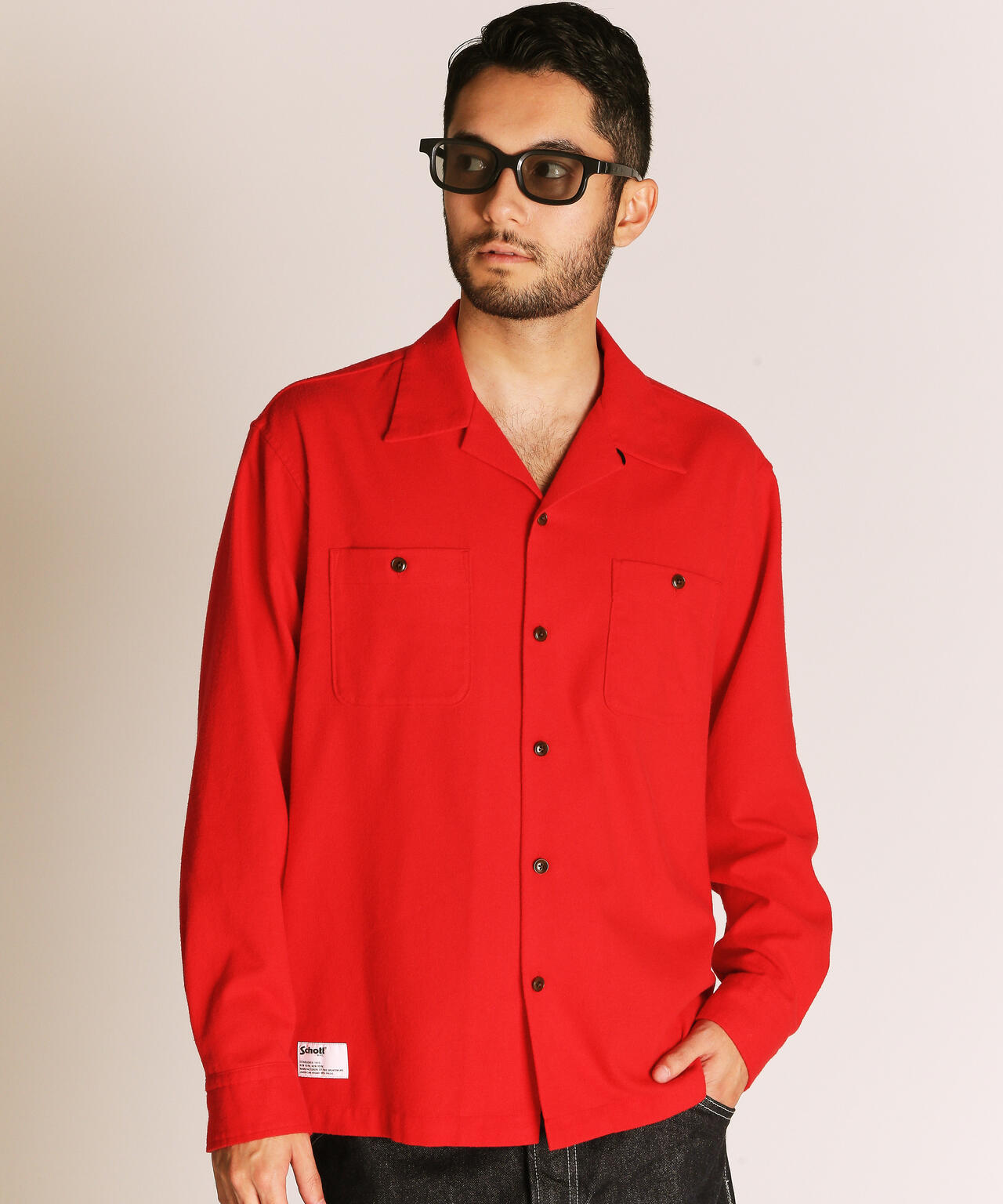 HV SHIRT PLAIN/ヘンプビスコース シャツ プレーン | Schott（ショット