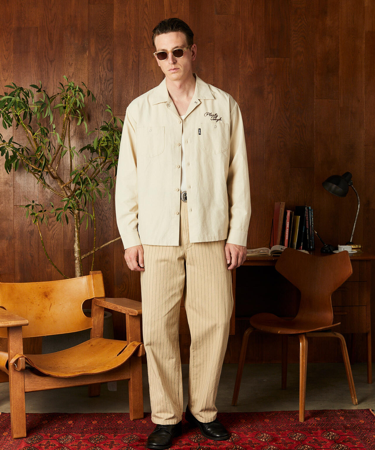 NC WORK SHIRT EMB./エヌシー 刺繍 ワークシャツ | Schott（ショット