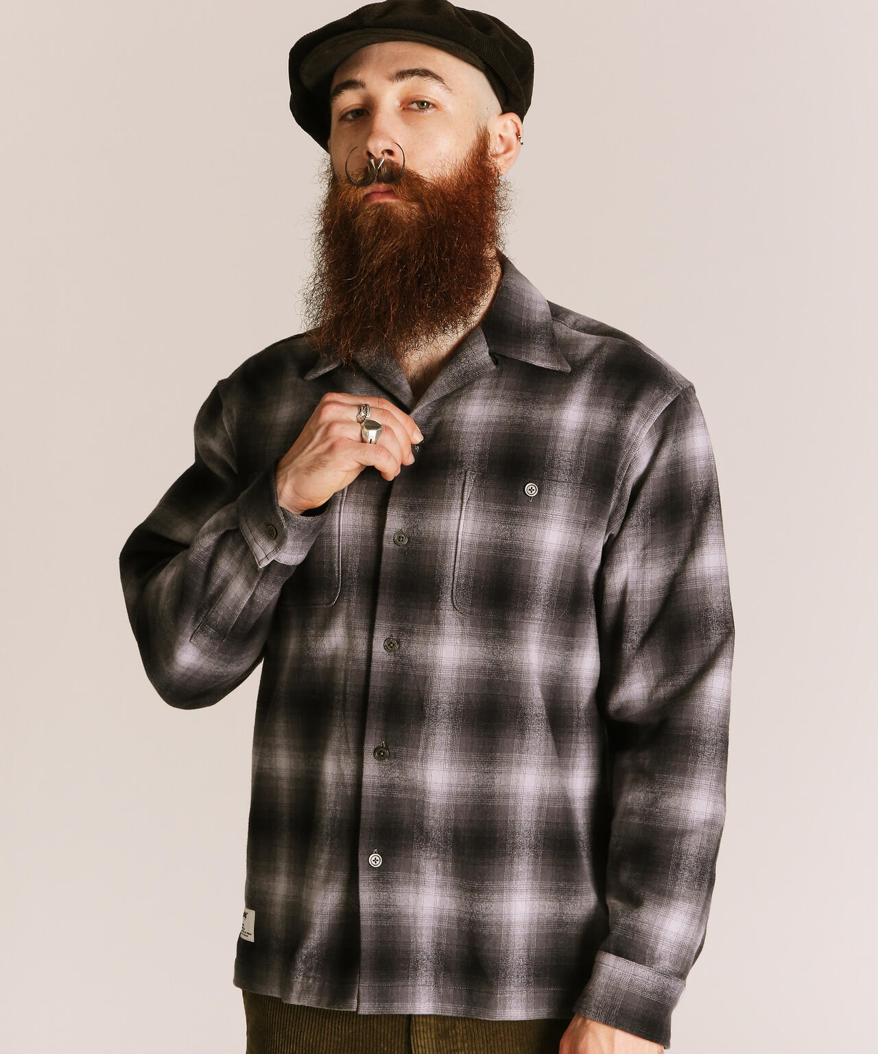 OMBRE CHECK FLANNEL LS SHIRT/オンブレチェック フランネル LSシャツ