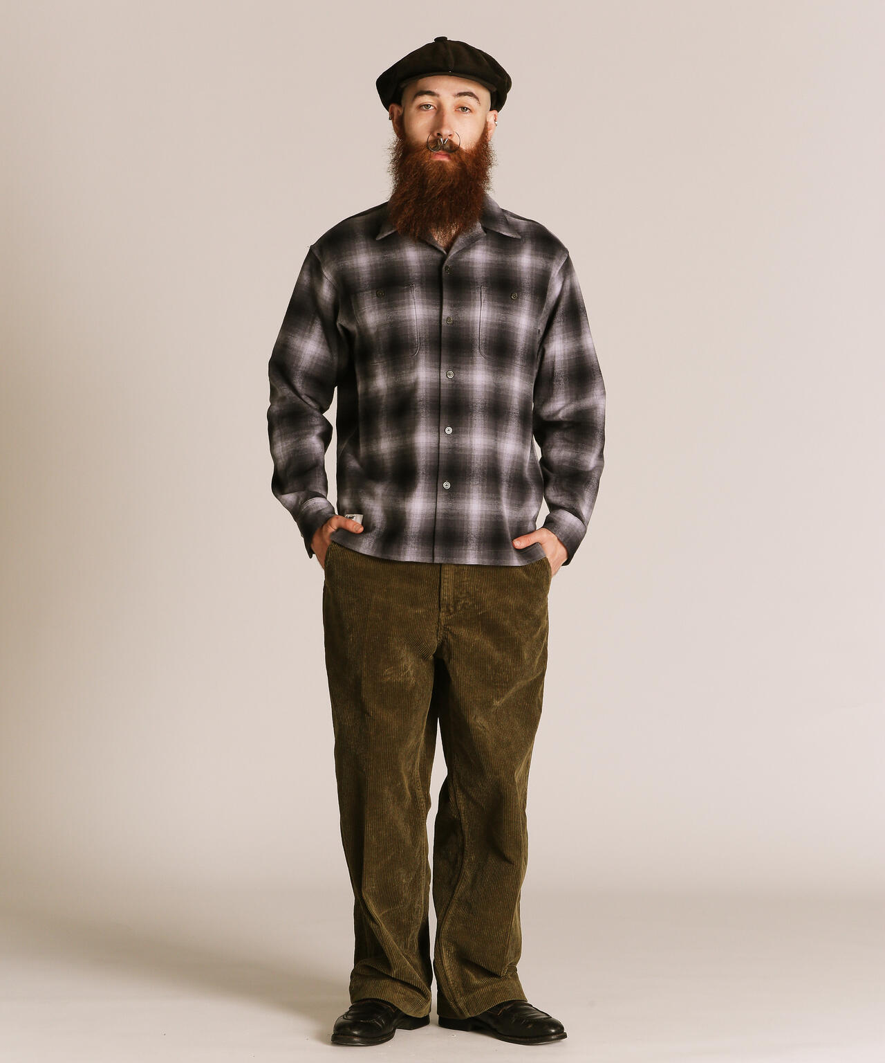 OMBRE CHECK FLANNEL LS SHIRT/オンブレチェック フランネル LSシャツ