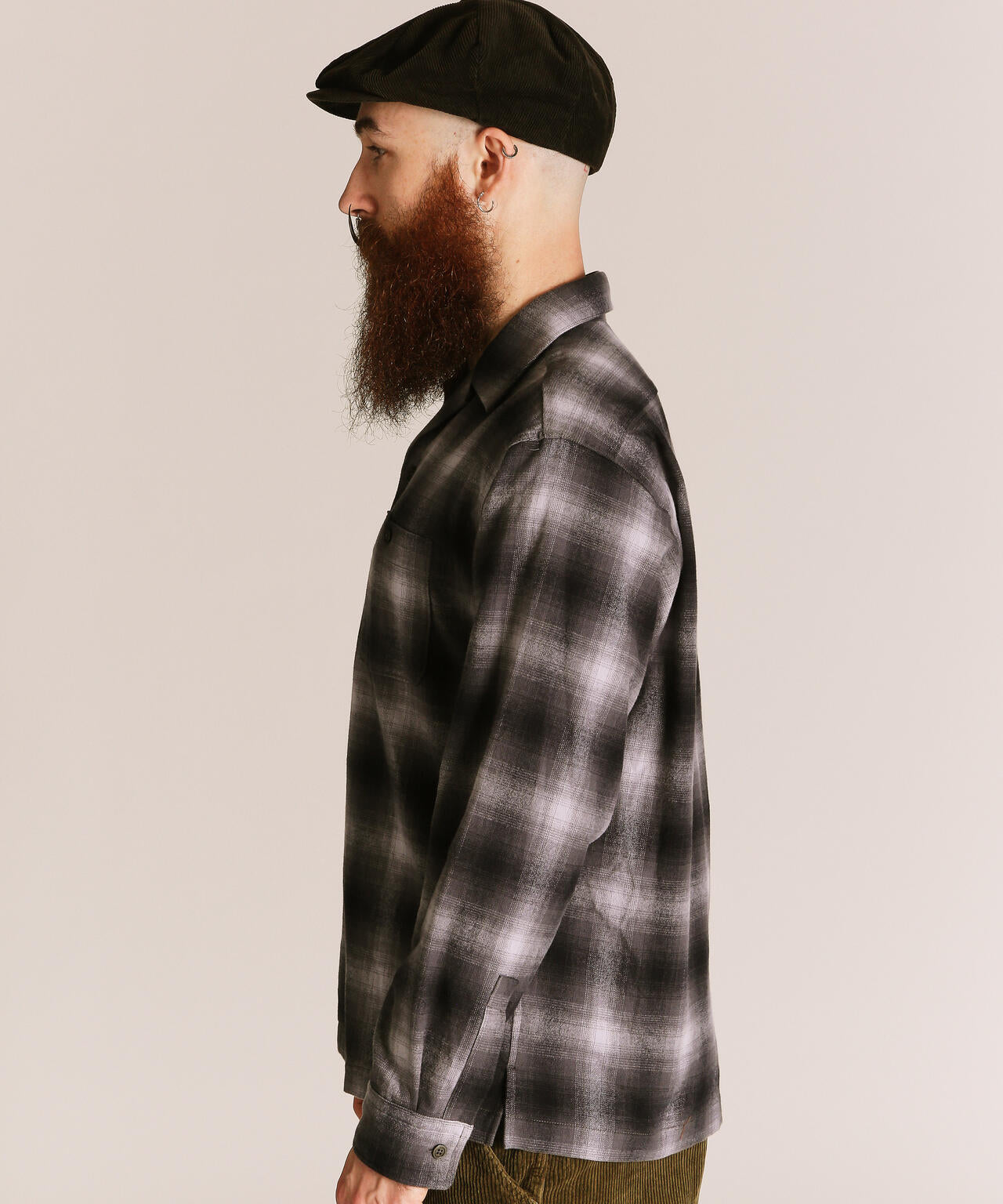 OMBRE CHECK FLANNEL LS SHIRT/オンブレチェック フランネル LSシャツ