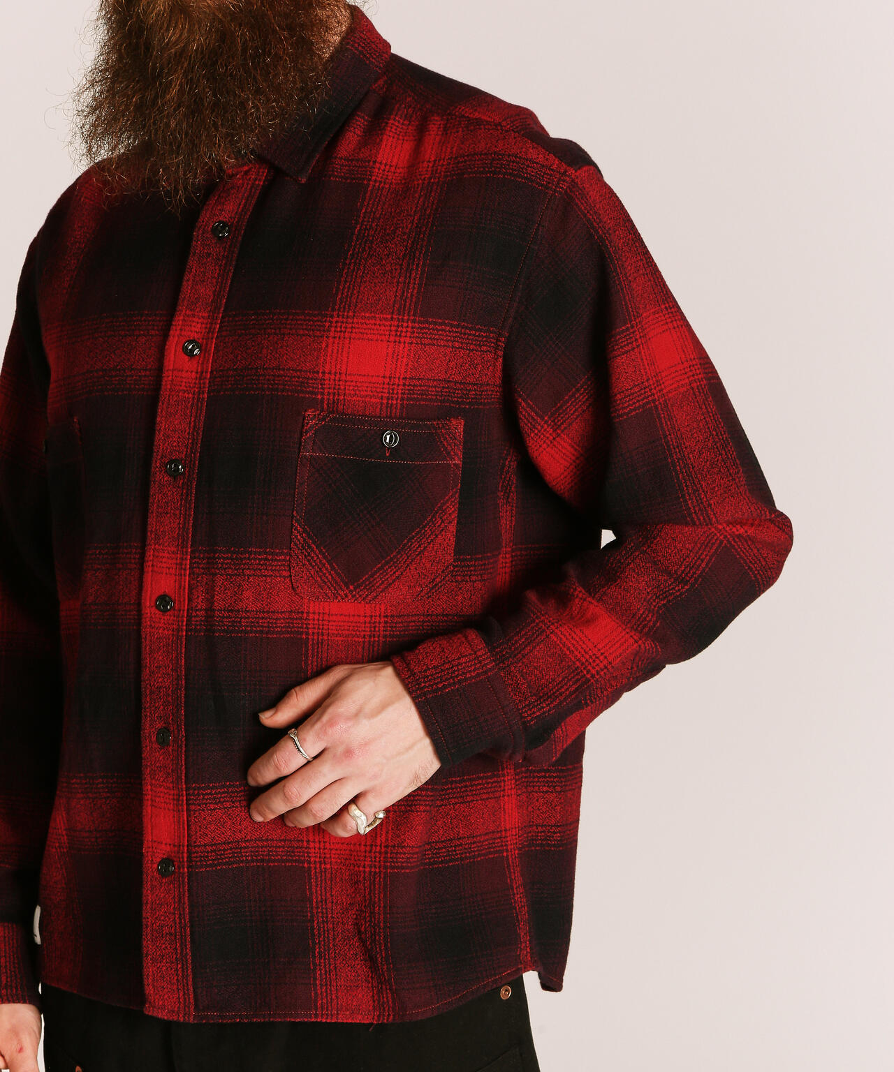 OMBRE CHECK CF LS SHIRT/オンブレ チェック CF LSシャツ | Schott