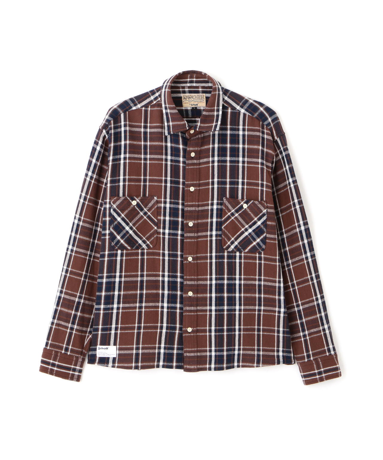 PLAID CF LS SHIRT/プレイド CF LS シャツ | Schott（ショット