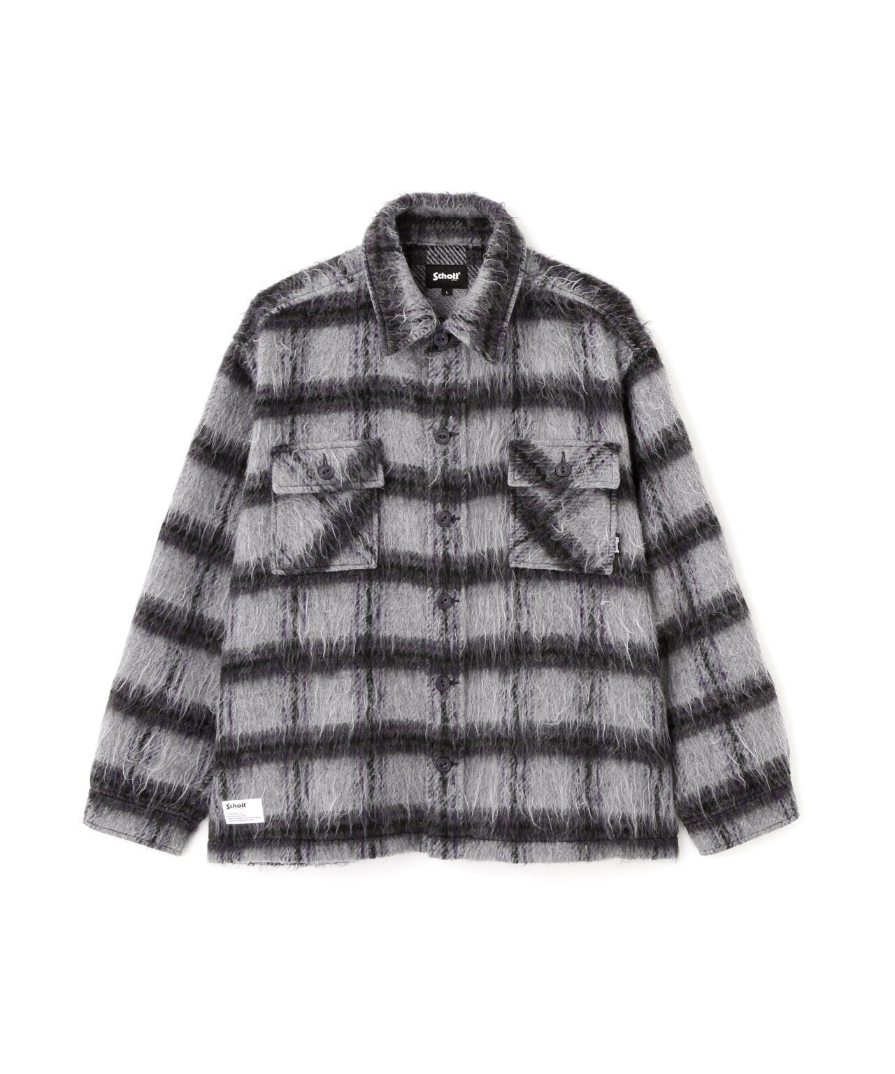 SHAGGY PLAID SHIRT/シャギー プレイドシャツ