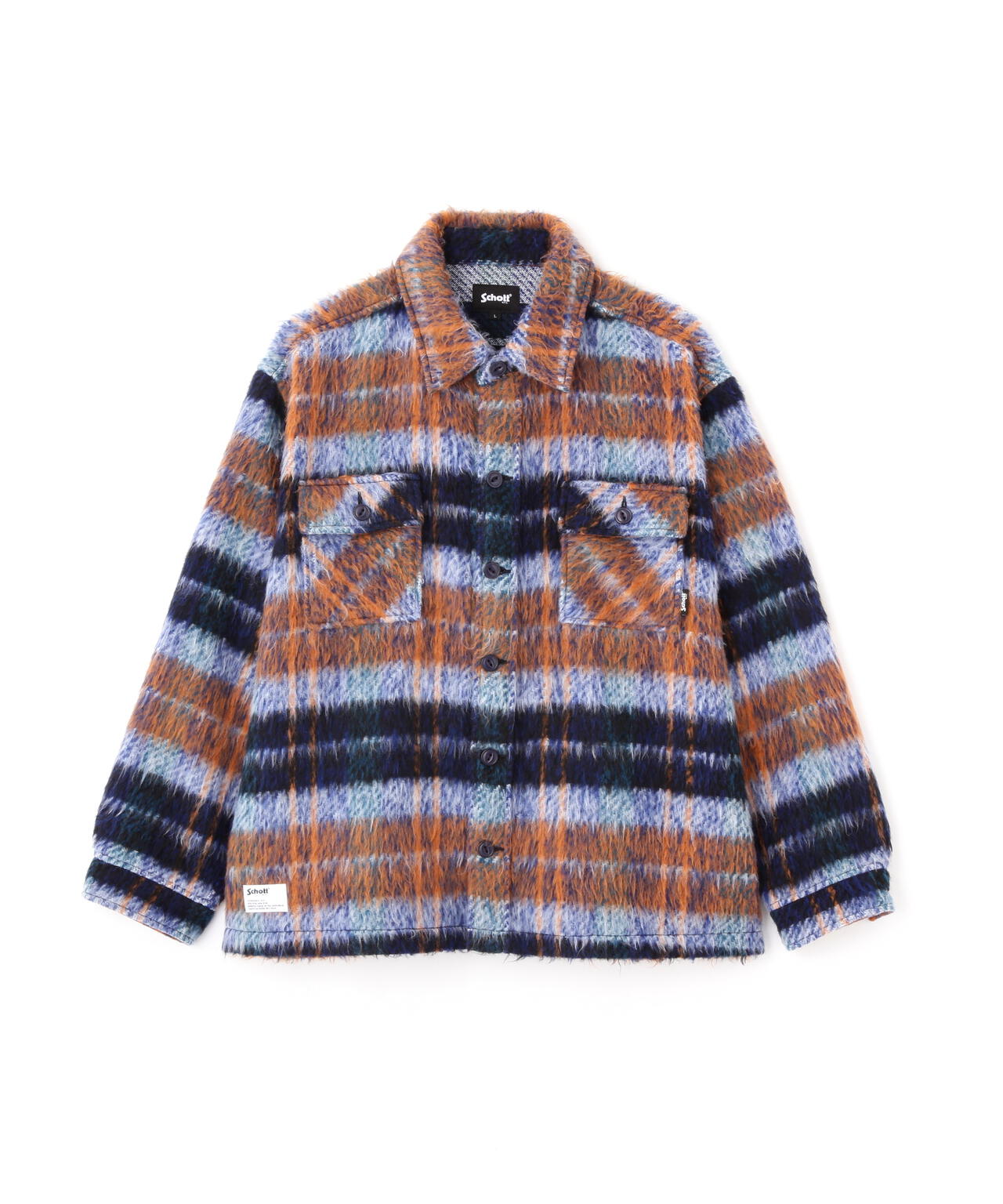 SHAGGY PLAID SHIRT/シャギー プレイドシャツ | Schott（ショット
