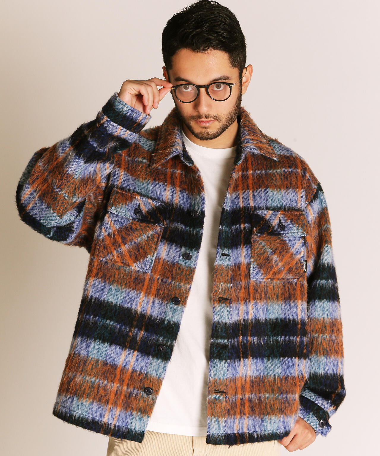 SHAGGY PLAID SHIRT／シャギー チェックシャツ／ショット ショット Schott SHAGGY PLAID SHIRT/シャギー チェックシャツ