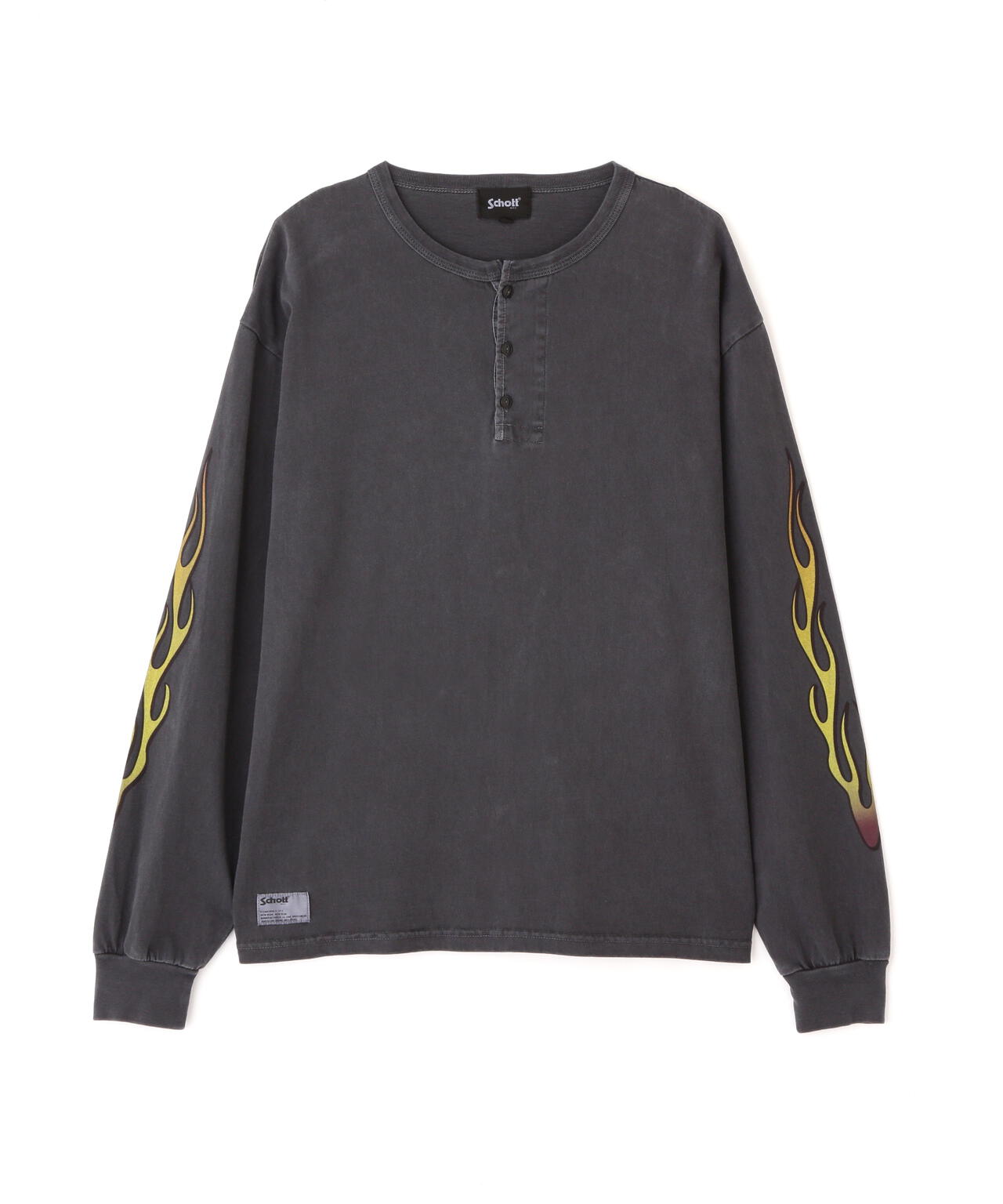 FIRE PTTERN HENLEY LS T-SHIRT/ファイアーパターン ヘンリー LS T