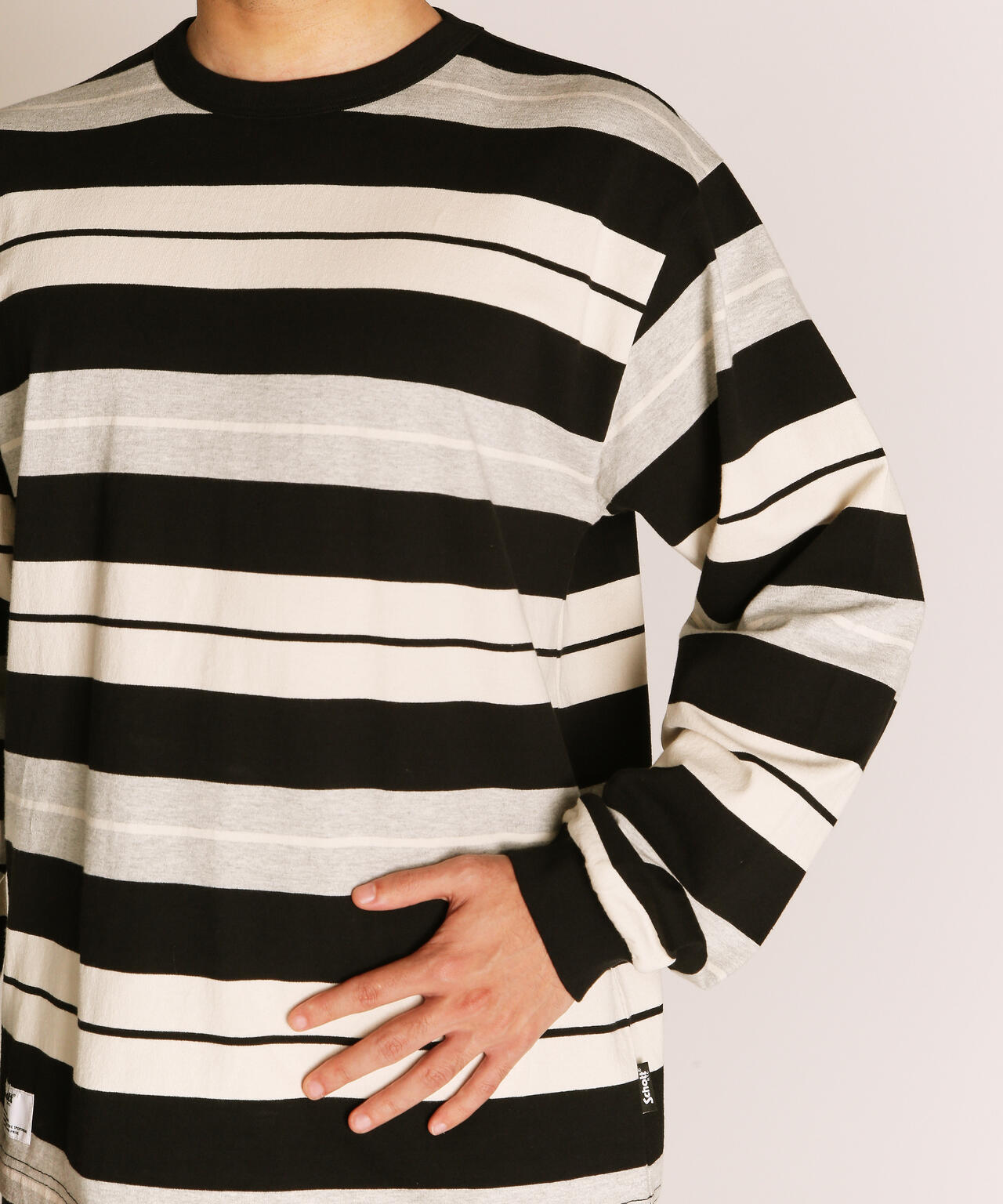 plllllleeeasse 24SS ボーダーロングスリーブTシャツ【G】. plllllleeeasse 24SS ボーダーロングスリーブTシャツ