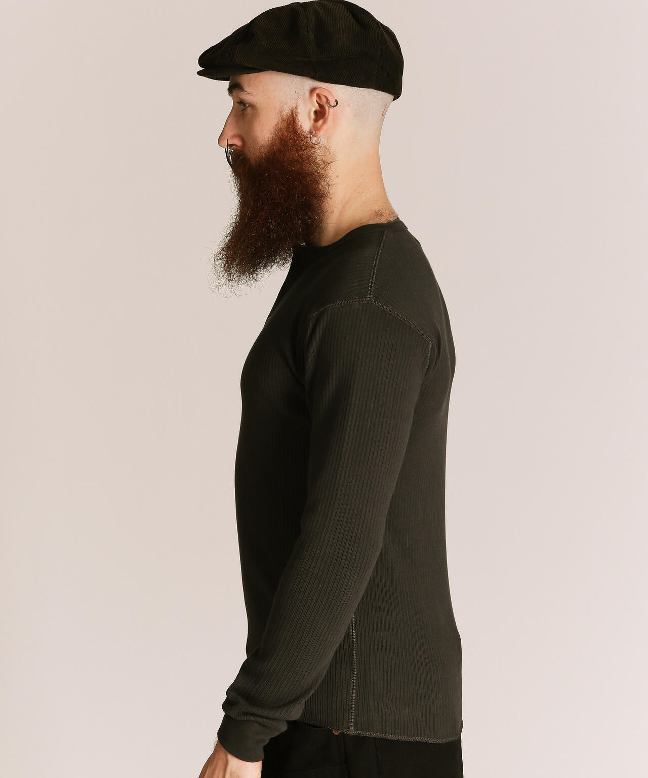 ARMY RIB HENLEY LS T-SHIRT/アーミリブヘンリーLS Tシャツ