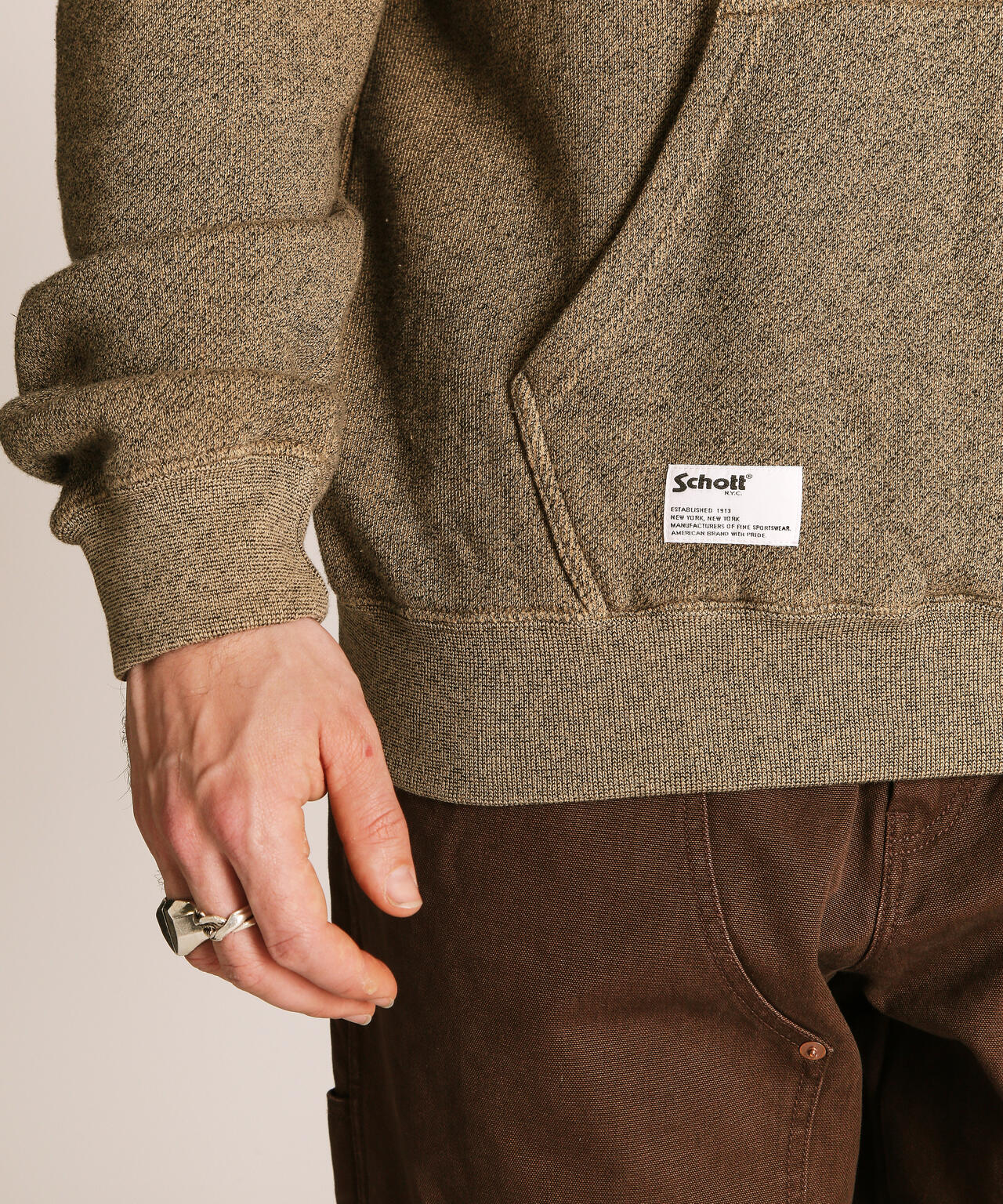 SALT AND PEPPER HOODED SWEAT/ソルト アンド ペッパー パーカー