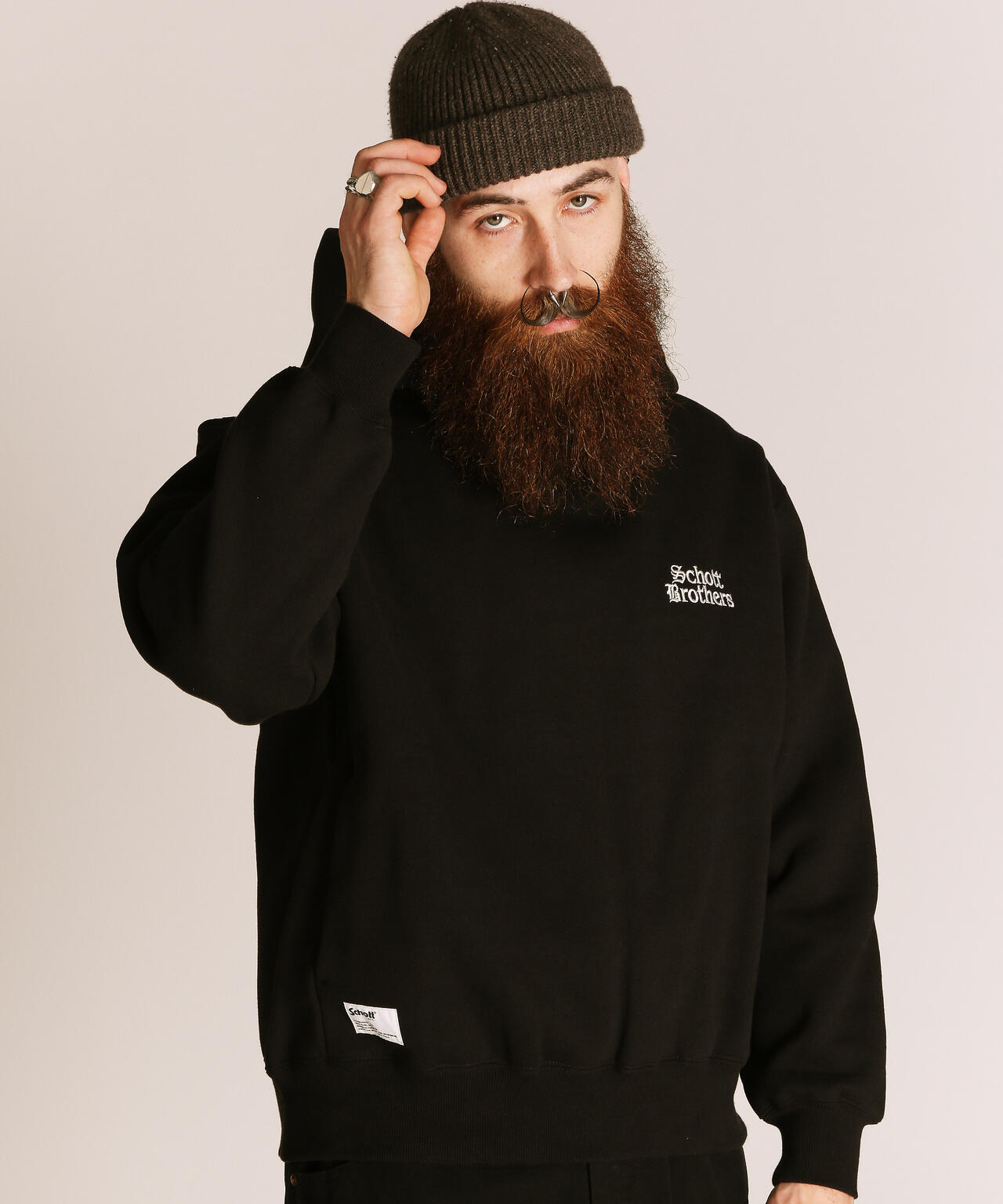 B.S.HOODED SWEAT/ブラックシープ スウェット パーカー | Schott