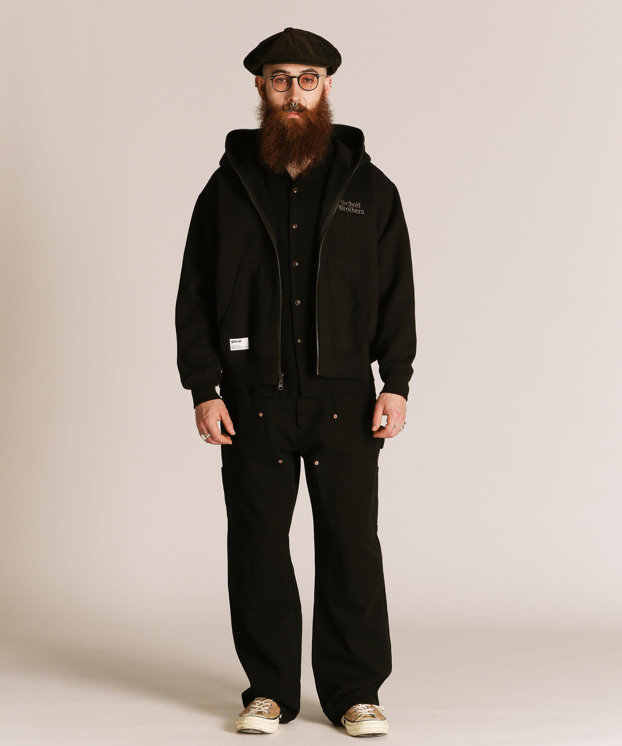 B.S. ZIP HOODED SWEAT/ブラックシープ フルジップ スウェット