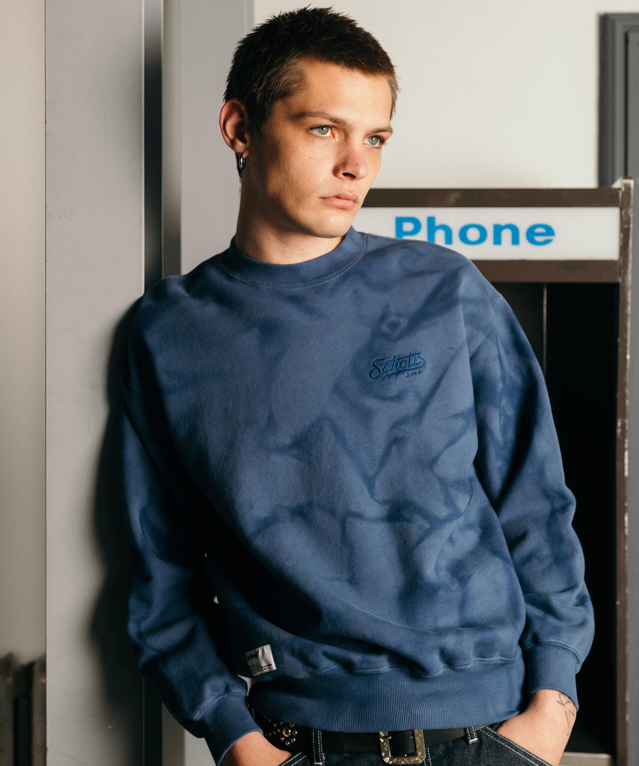 TIE-DYE BOLT LOGO CREW SWEAT/タイダイボルトロゴ クルースウェット