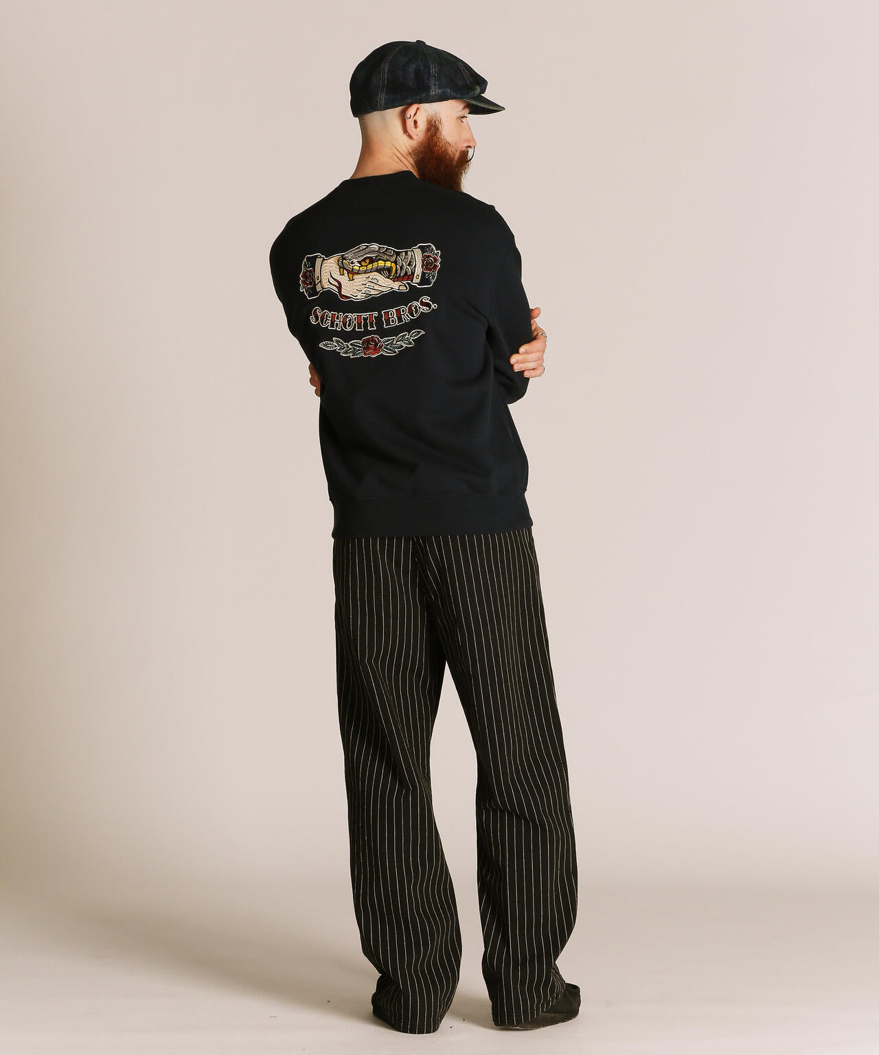 SHAKE HAND SNAKE CREW SWEAT/シェイクハンドスネーク クルー