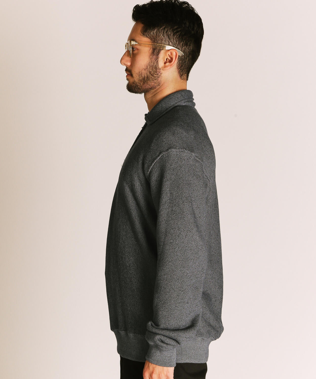 新品未使用Schott ソルトアンドペッパー ハーフジップスウェット SALT AND PEPPER HALF ZIP SWEAT/ソルト アンド ペッパー ハーフ