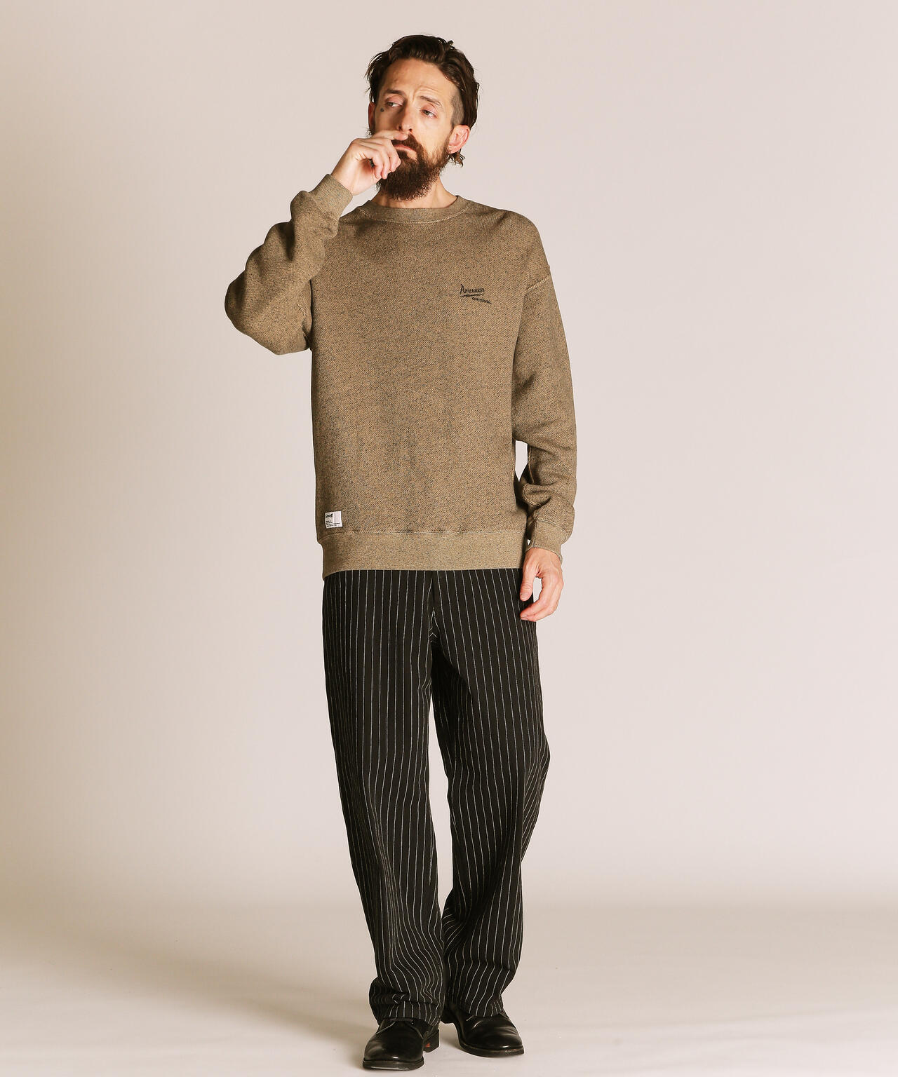 SALT AND PEPPER CREW SWEAT AMERICAN ORIGINAL | Schott（ショット