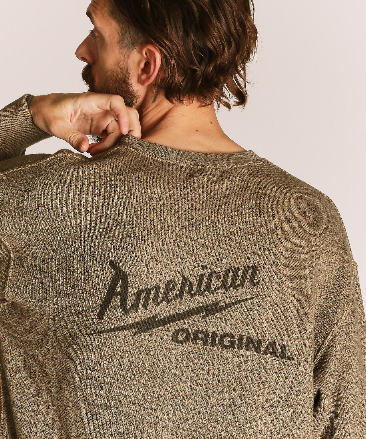 SALT AND PEPPER CREW SWEAT AMERICAN ORIGINAL | Schott（ショット