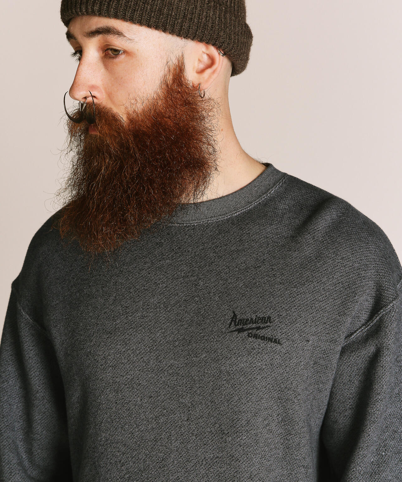 SALT AND PEPPER CREW SWEAT AMERICAN ORIGINAL | Schott（ショット