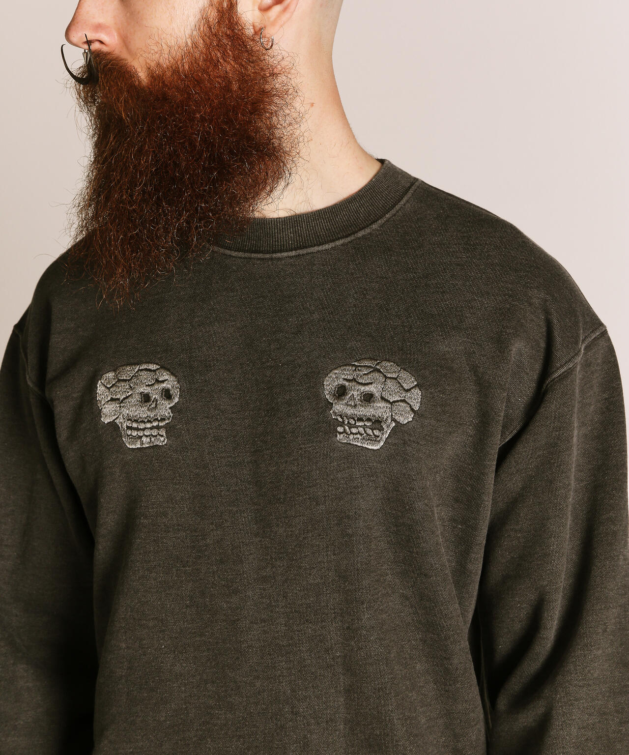 PIGMENT SKULL AND SNAKE CREW SWEAT/ピグメントスカル アンド