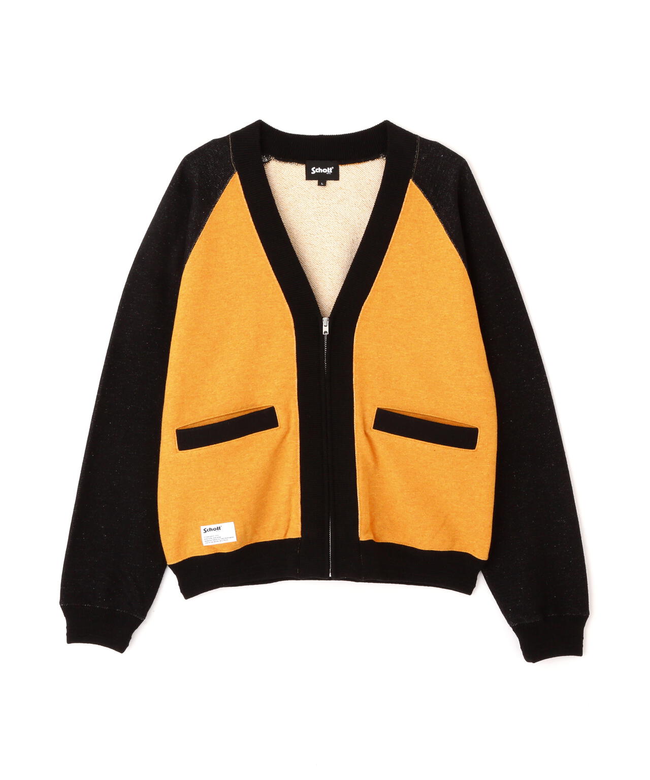 2TONE SWEAT CARDIGAN/2トーン スウェット カーディガン | Schott