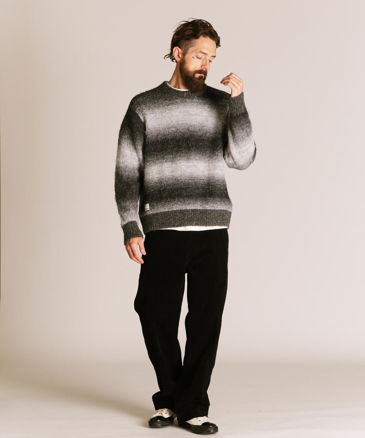 JUN & ROPE グラデーションドットセーター GRADATION CREW KNIT/グラデーション クルーニット | Schott（ショット