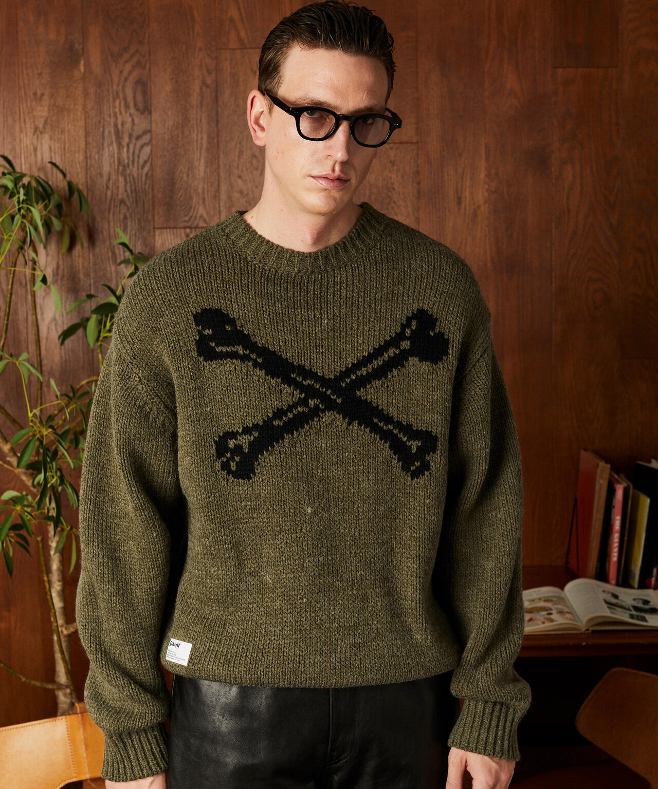ショット（Schott）/CROSS BONE KNIT／クロスボーン ニット CROSS BONE KNIT/クロスボーン ニット | Schott（ショット） ｜【公式