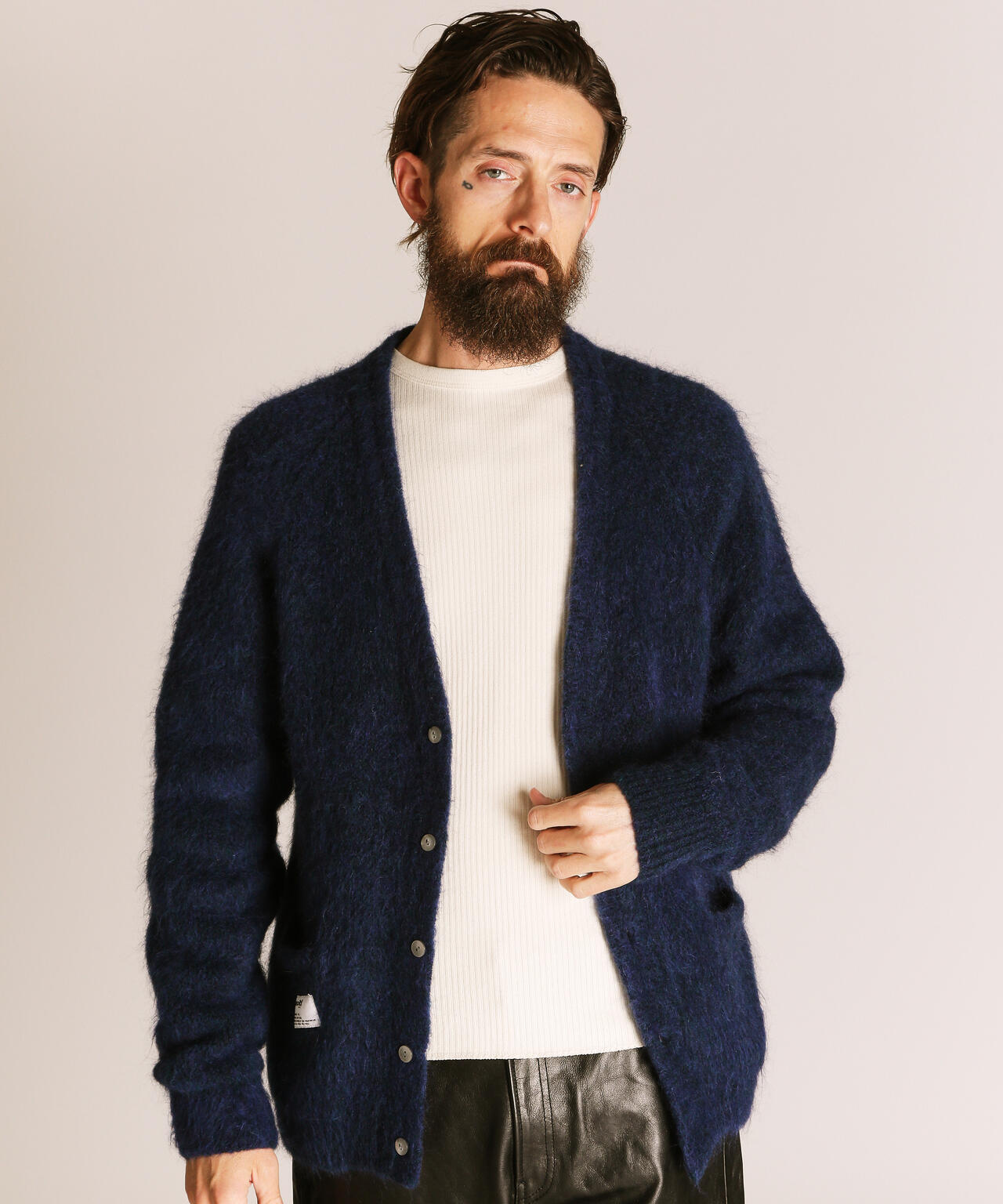 MOHAIR KNIT CARDIGAN/モヘア ニットカーディガン | Schott