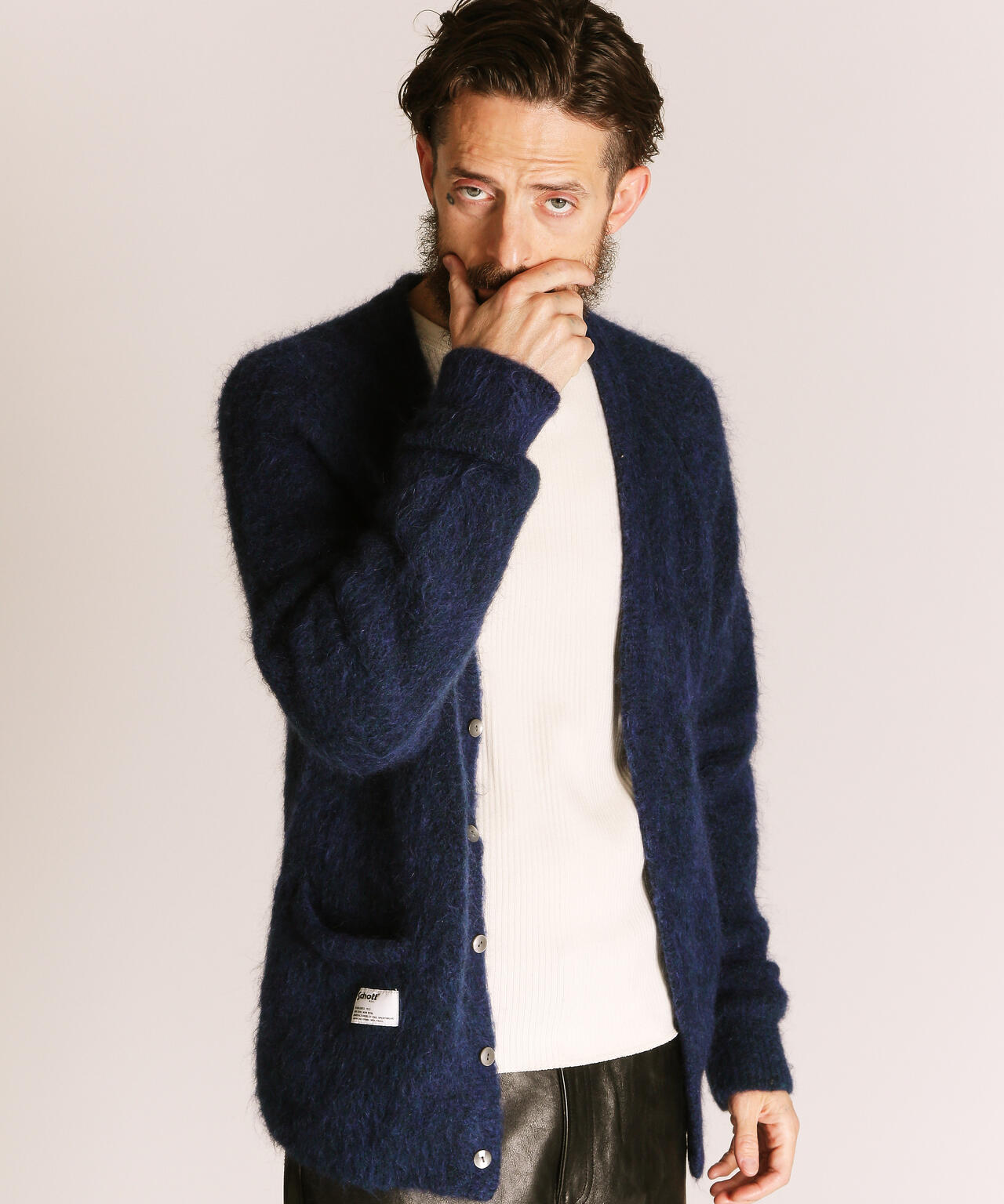 Schott モヘアニットカーディガン Schott/ショット/MOHAIR KNIT CARDIGAN/モヘアニット