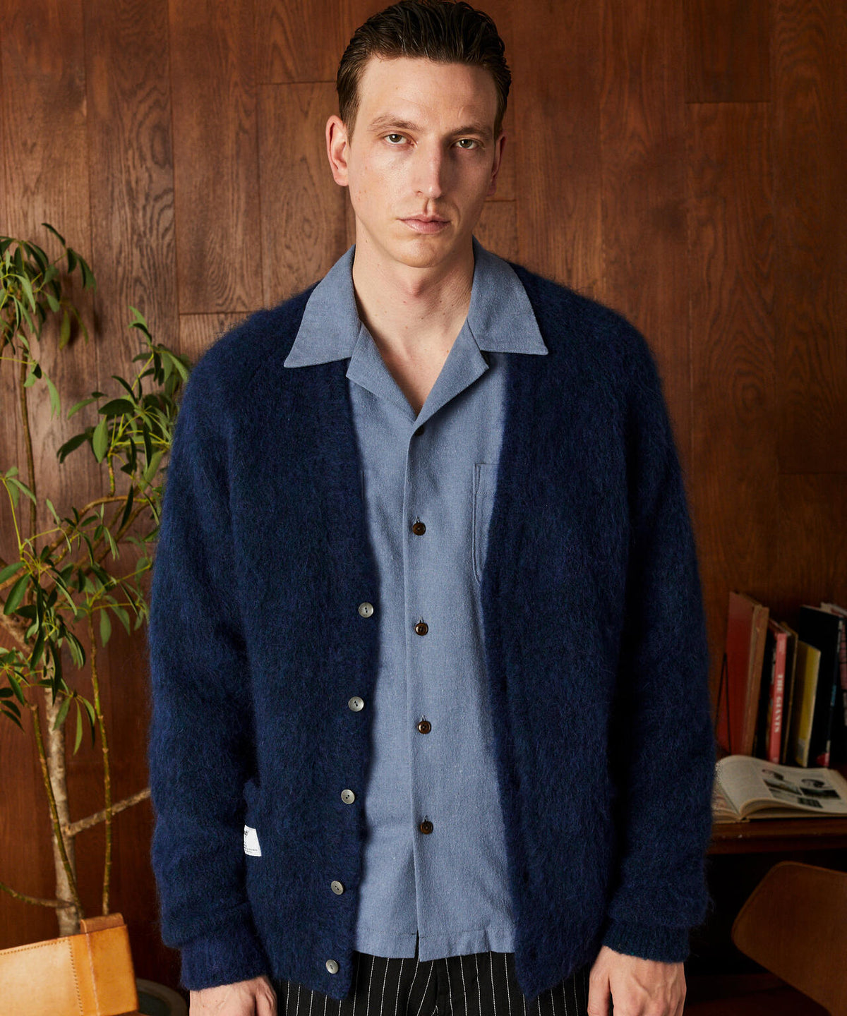 MOHAIR KNIT CARDIGAN/モヘア ニットカーディガン | Schott（ショット 