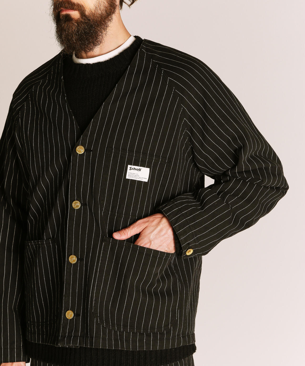 STRIPE ENGINEER JACKET/ストライプ エンジニア ジャケット | Schott