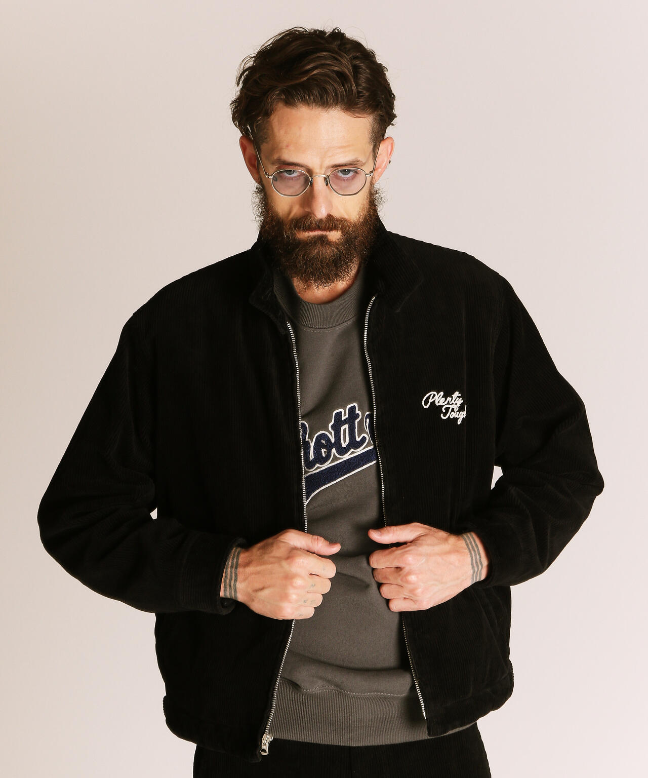 Schott ブラック コーデュロイ サロペット Schott◇オーバーオール