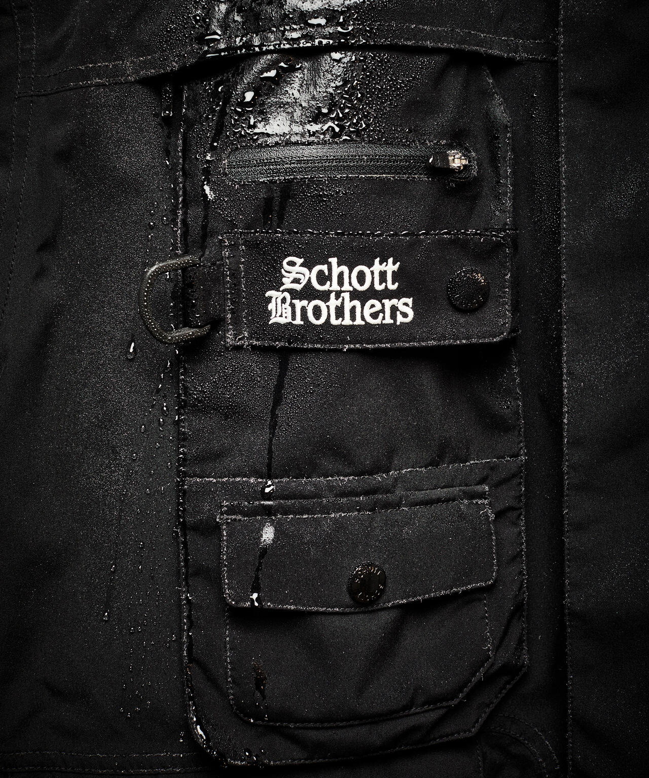 ジャケット・アウター schott P-JKT B.S. HOODED JKT/ブラックシープ シェル ジャケット | Schott