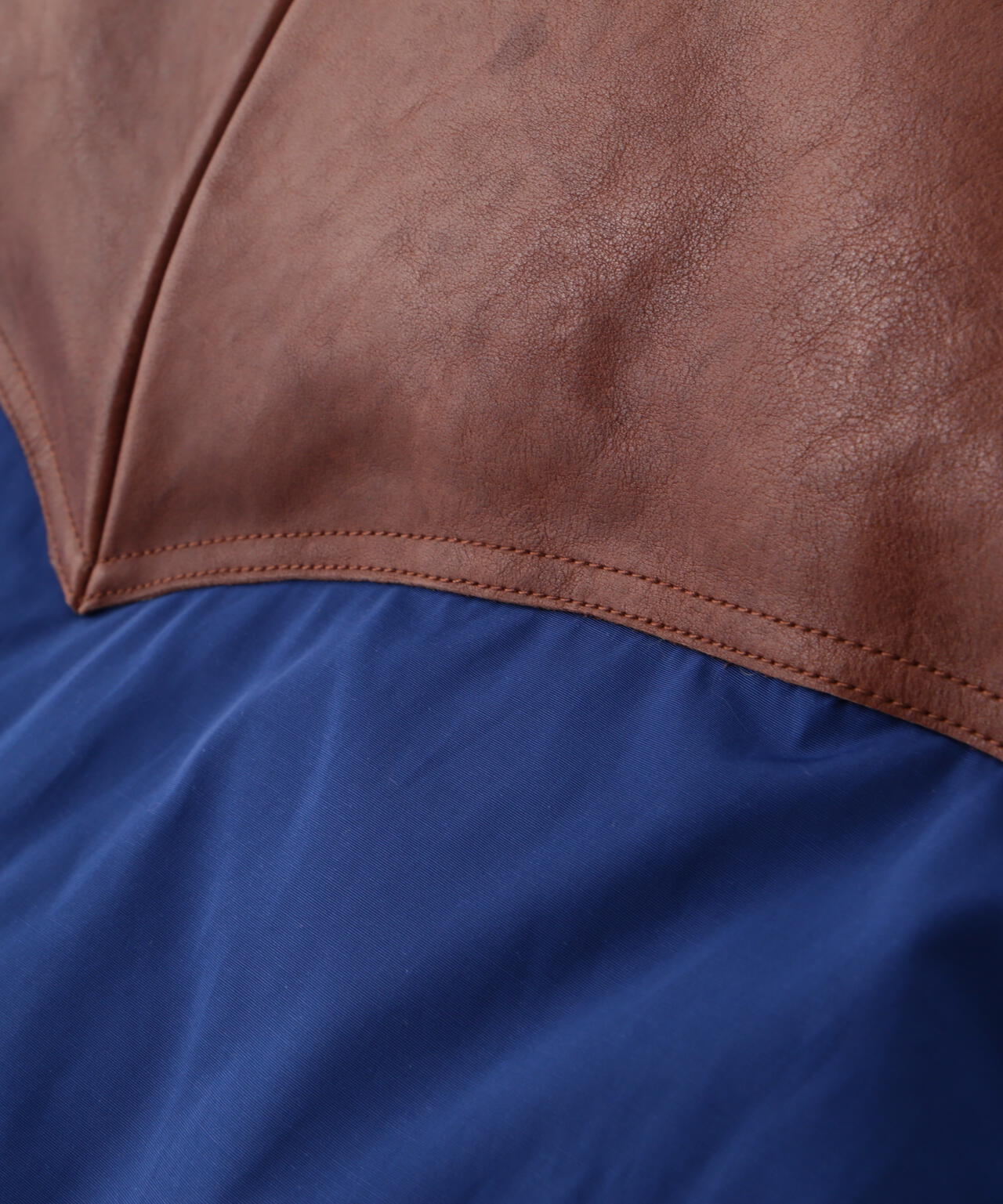 【使用2回】Schott レザーコンビベスト RANCHER ネイビー Lサイズ LEATHER COMB. VEST/レザー コンビベスト | Schott（ショット