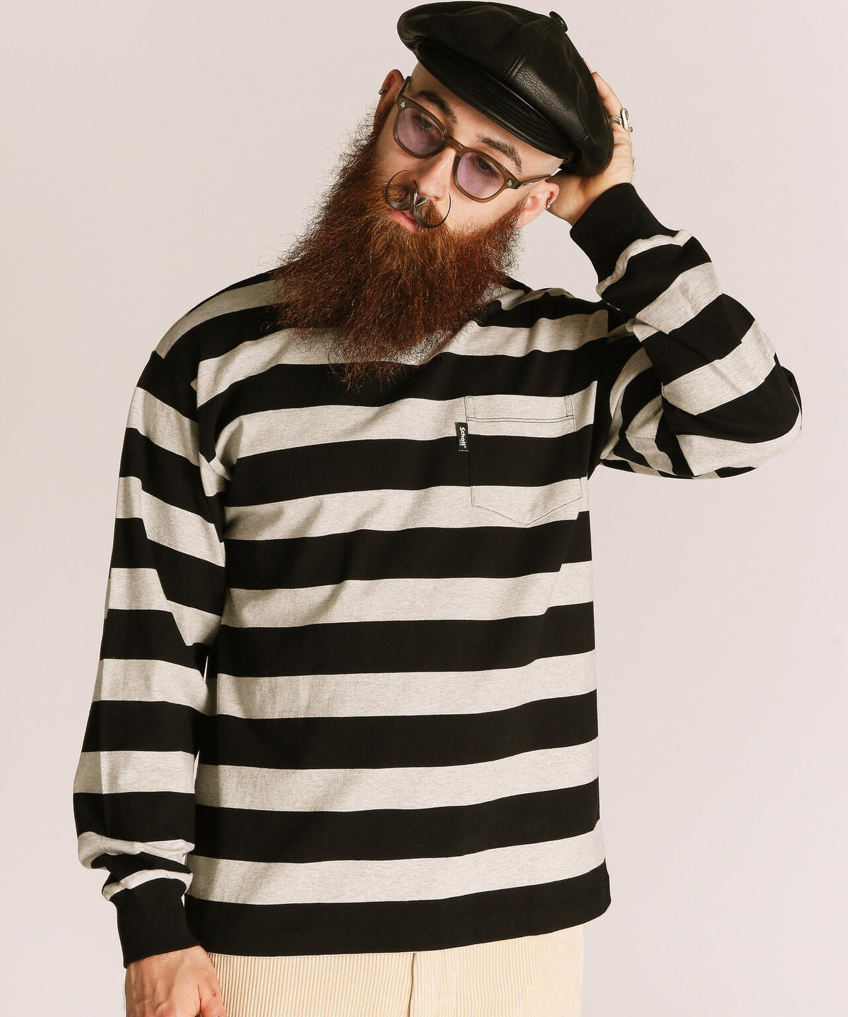 WIDE BORDER L/S T-SHIRT/ワイドボーダー ロンT | Schott（ショット 