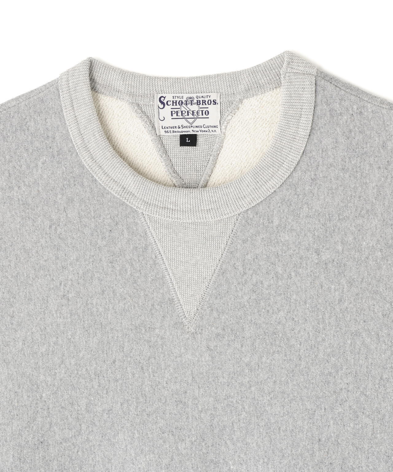 PERFECTO Double V SWEAT/パーフェクトダブル Vスウェット | Schott