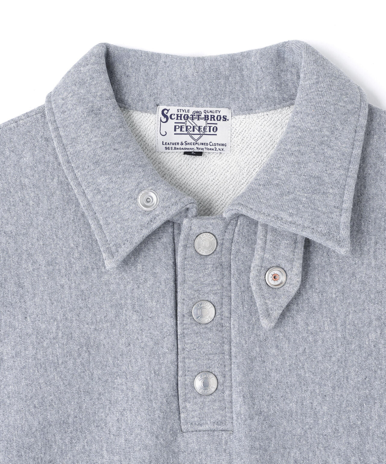 PERFECTO SNAP PULLOVER SWEAT/パーフェクトスナップ プルオーバー スウェット