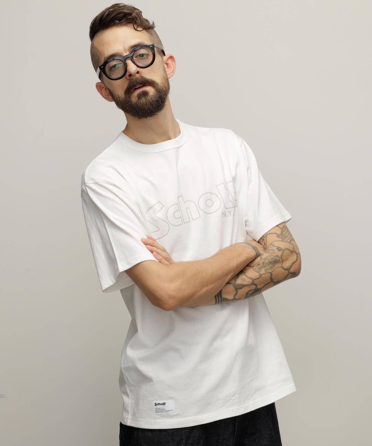 T-SHIRT BASIC LOGO /Tシャツ ベーシックロゴ | Schott（ショット
