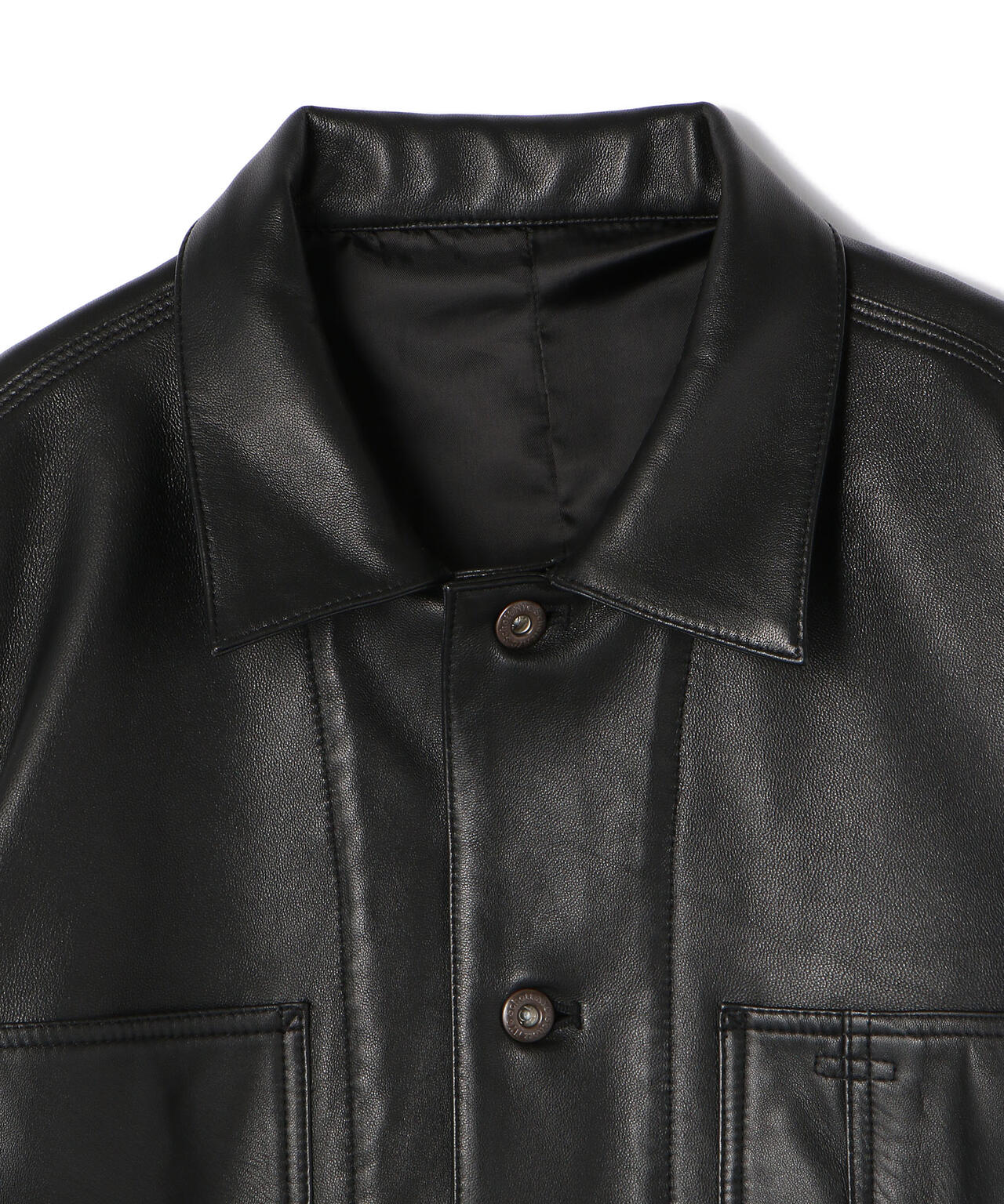 schott ラムレザー カバーオールジャケット　レザージャケット　L LAMB LEATHER COVERALL JACKET/ラムレザー カバーオール ジャケット