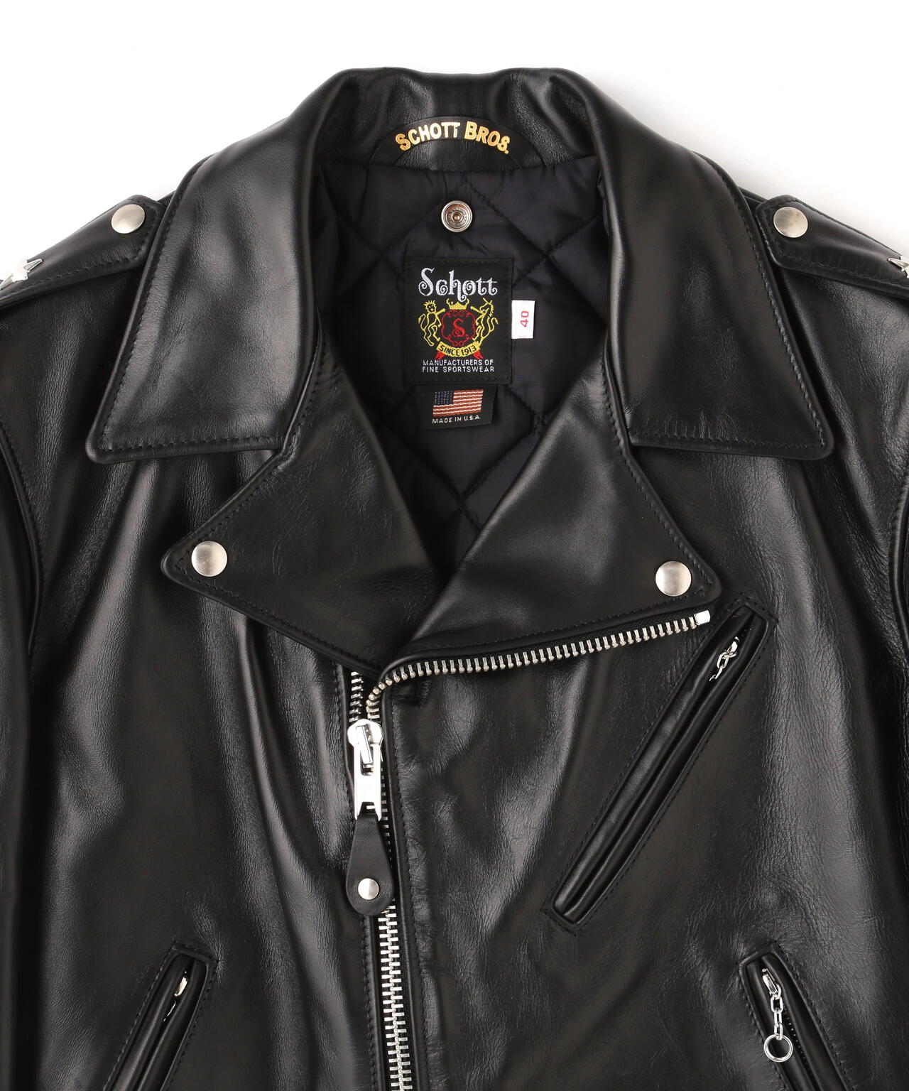 613US Star One ショットライダースジャケット Schott 36 Schott/ショット/613US ライダース 革ジャン N.Y.C（ショット） Schott ジャケット・アウター
