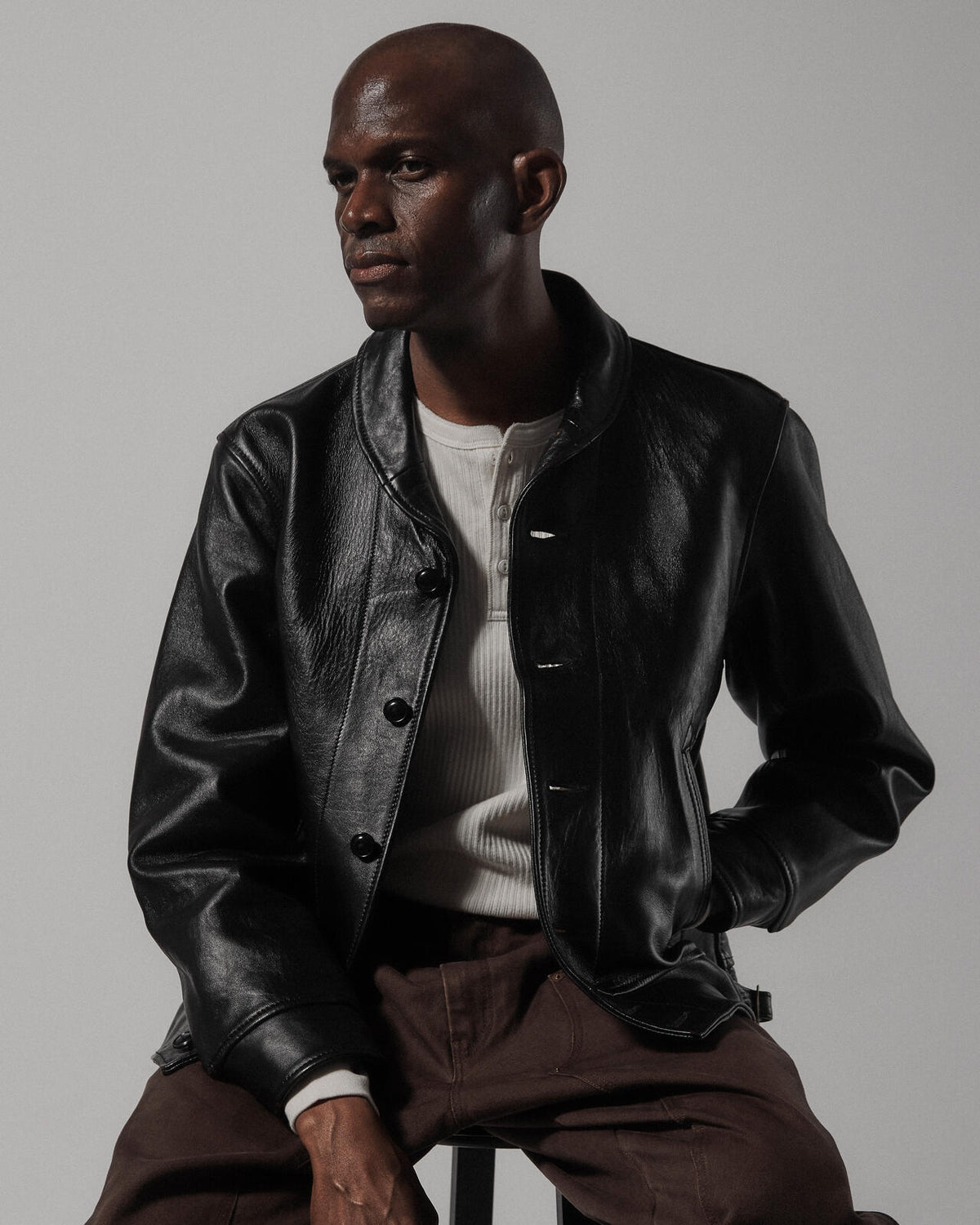 230US COSSACK JACKET/レザー コサックジャケット | Schott（ショット 