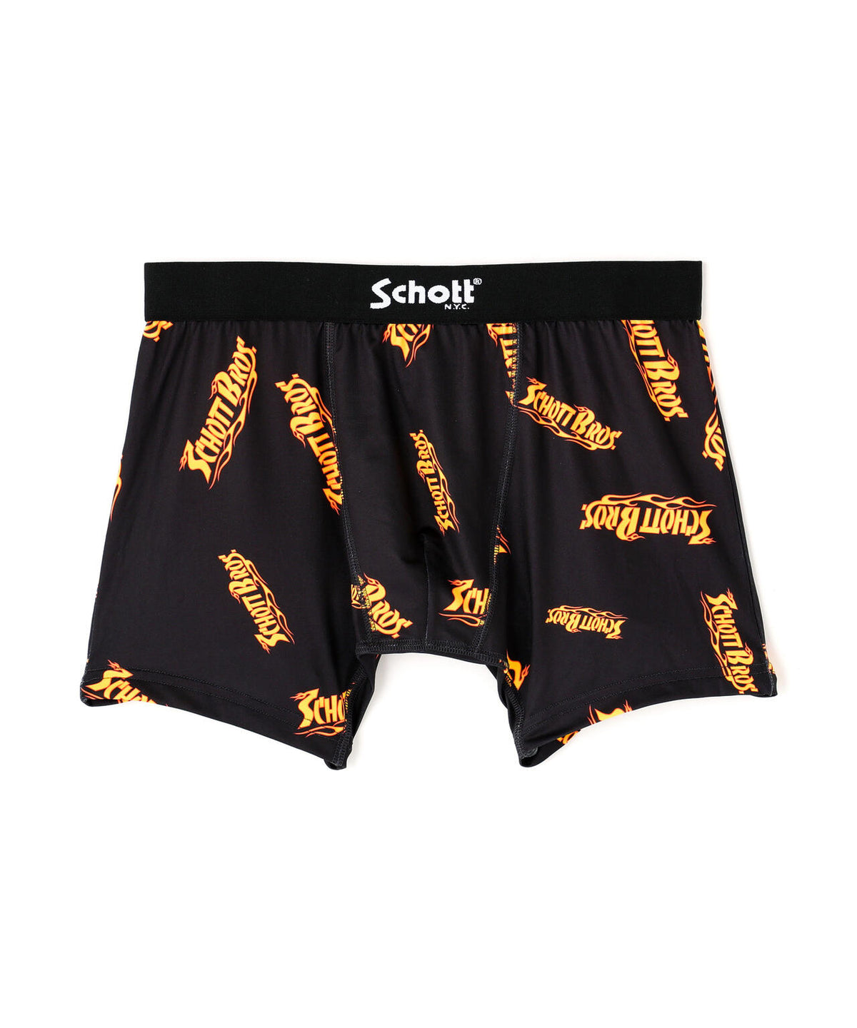 BOXER PANTS FLAME LOGO/ボクサーパンツ フレームロゴ | Schott 