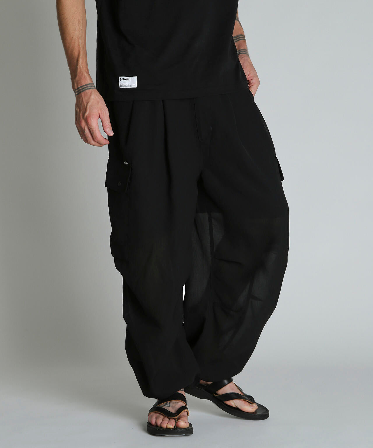 CHIFFON CARGO PANTS/シフォン カーゴパンツ | Schott（ショット