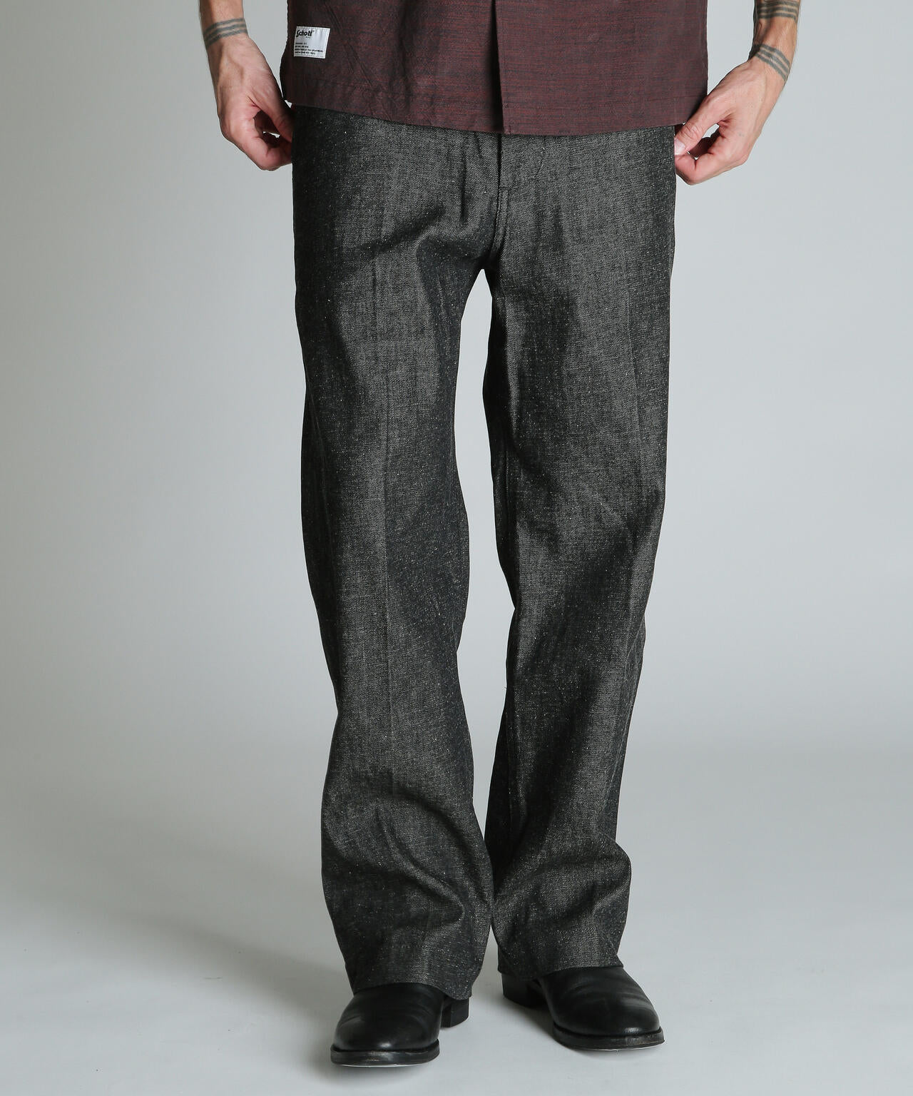 NEP DENIM RAW TROUSERS/ネップデニム ロウトラウザーズ | Schott