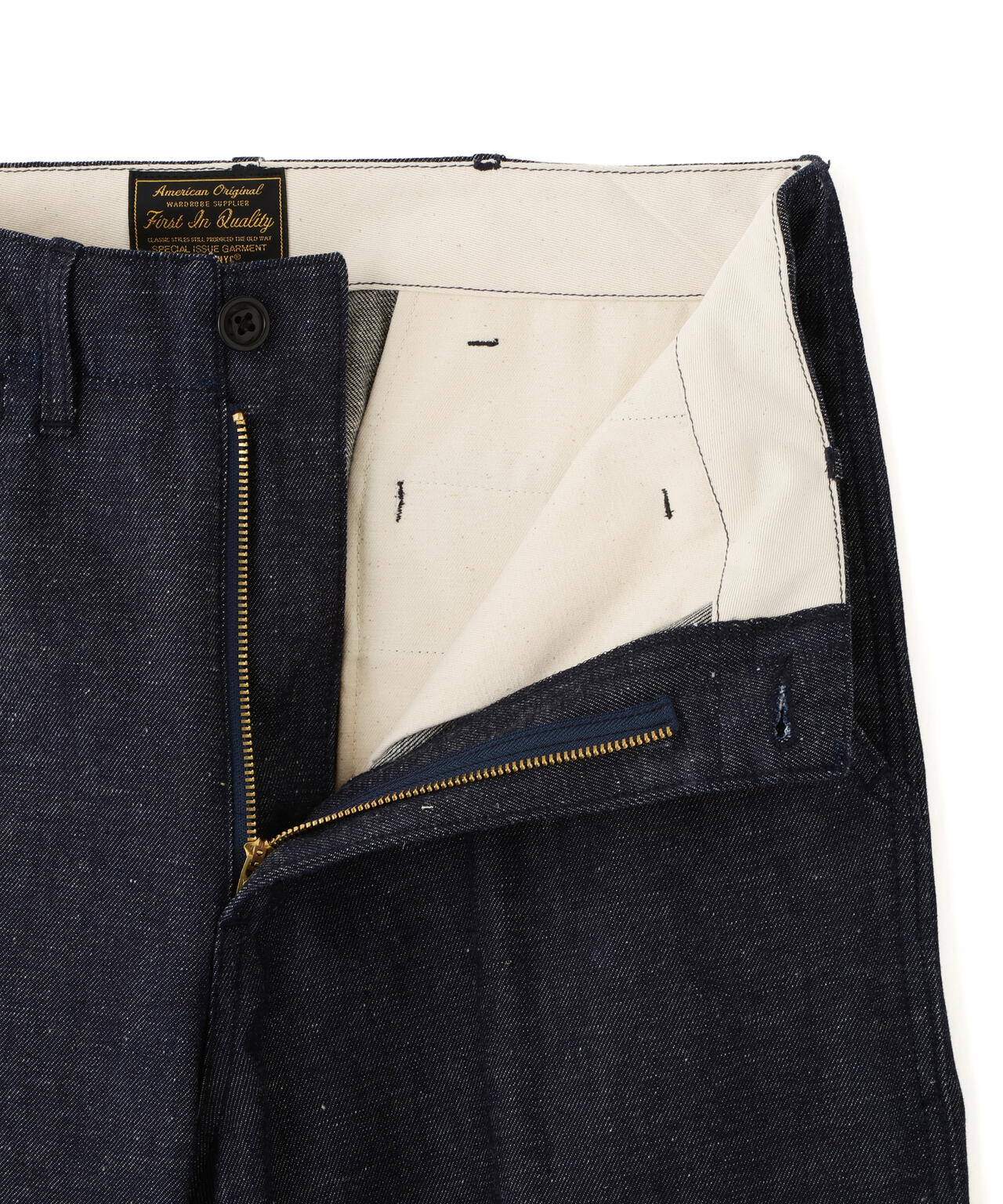 At Last&Co ネップデニムトラウザーズ34 1233 U.S.NAVY DENIM TROUSERS | HINOYA Official Site