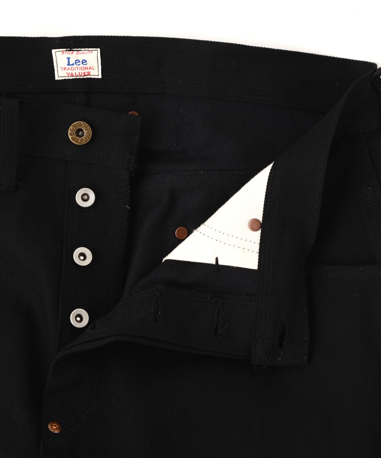 xLee/×リー/101 COWBOY BLACK DENIM PANTS/カウボーイ ブラックデニム
