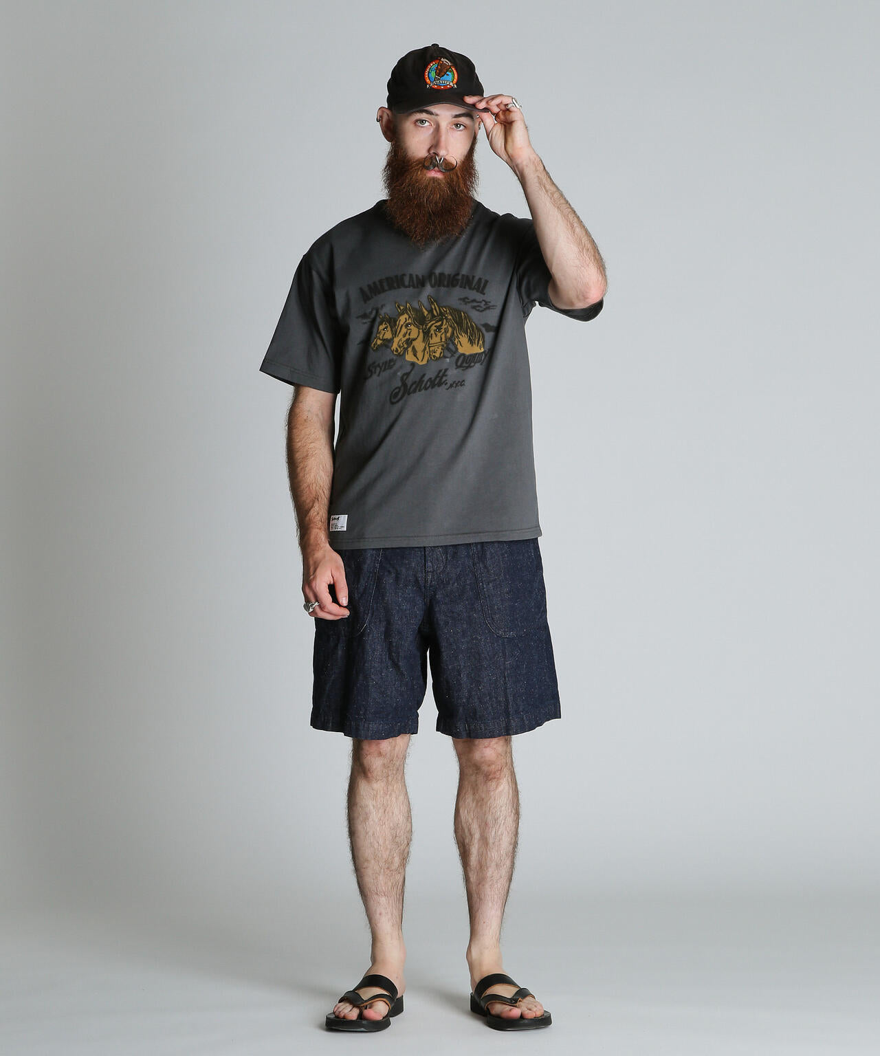 JAPAN NEP DENIM SHORTS/ジャパン ネップデニム ショーツ | Schott