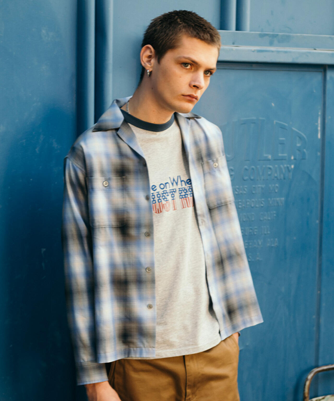 OMBRE CHECK SHIRT/オンブレチェックシャツ
